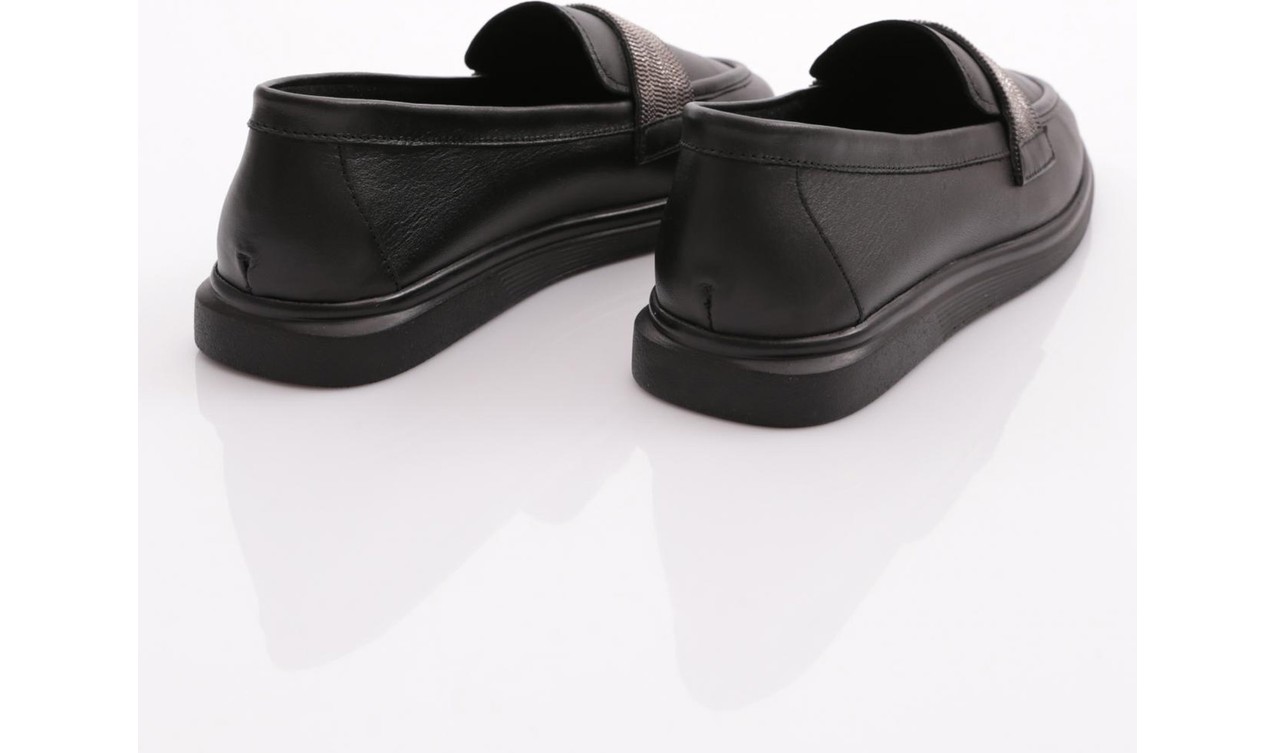 DGN 981S Kadin Şeritli Loafer Ayakkabı görsel 7