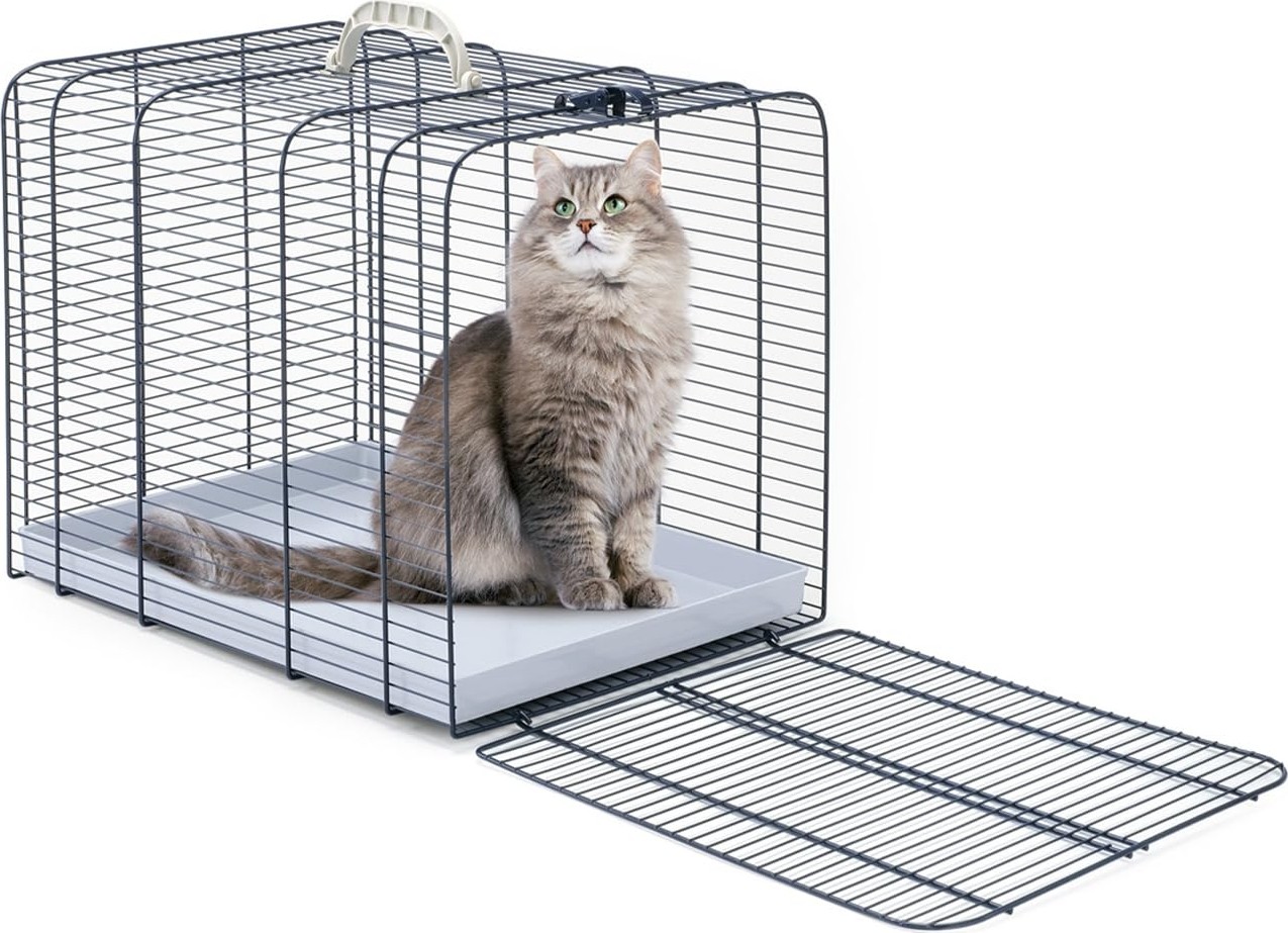 Aesco Imac Trasporto Gatto 2 Kedi Köpek Taşıma Kafesi 43X30X35CM görsel 2