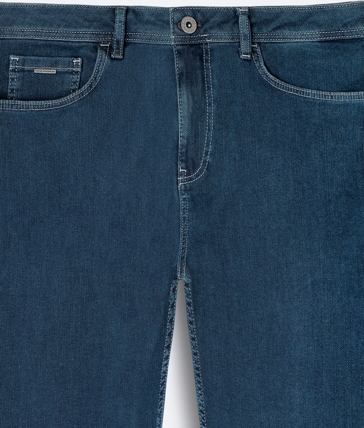 AVVA Erkek İndigo Klasik Bel Pamuklu Eskitme Yıkmalı Oslo Carrot Fit Jean Pantolon A51Y3552 görsel 2