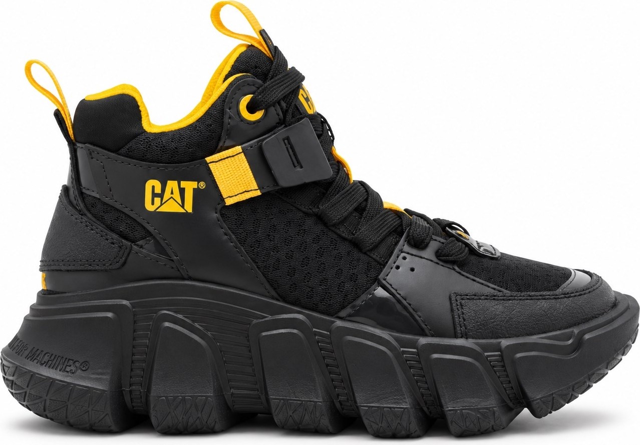 Caterpillar Imposter Hı Mesh Kadın Garson Günlük Bot Deri-Tekstil Bağcıklı Kalın Taban görsel 5