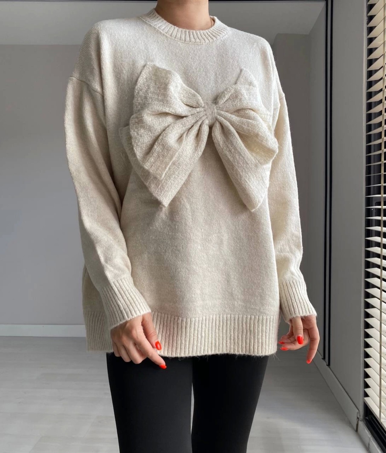 Olla Collection Kurdela Detaylı Triko Kazak