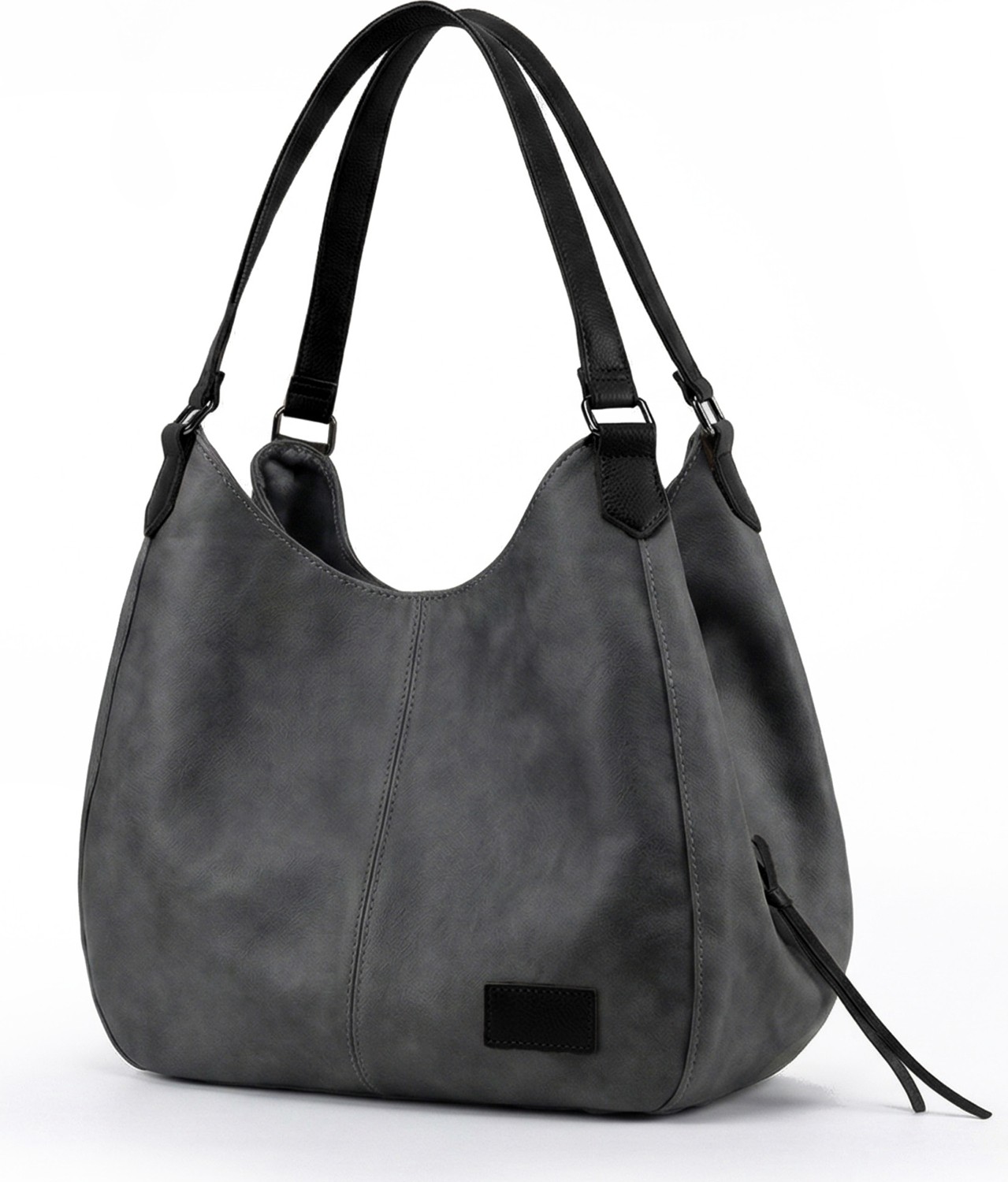 Cappadocia Vintage Myra Kadın Pu Deri Günlük Omuz Çantası Üç Bölmeli Hobo Tote El Çantası