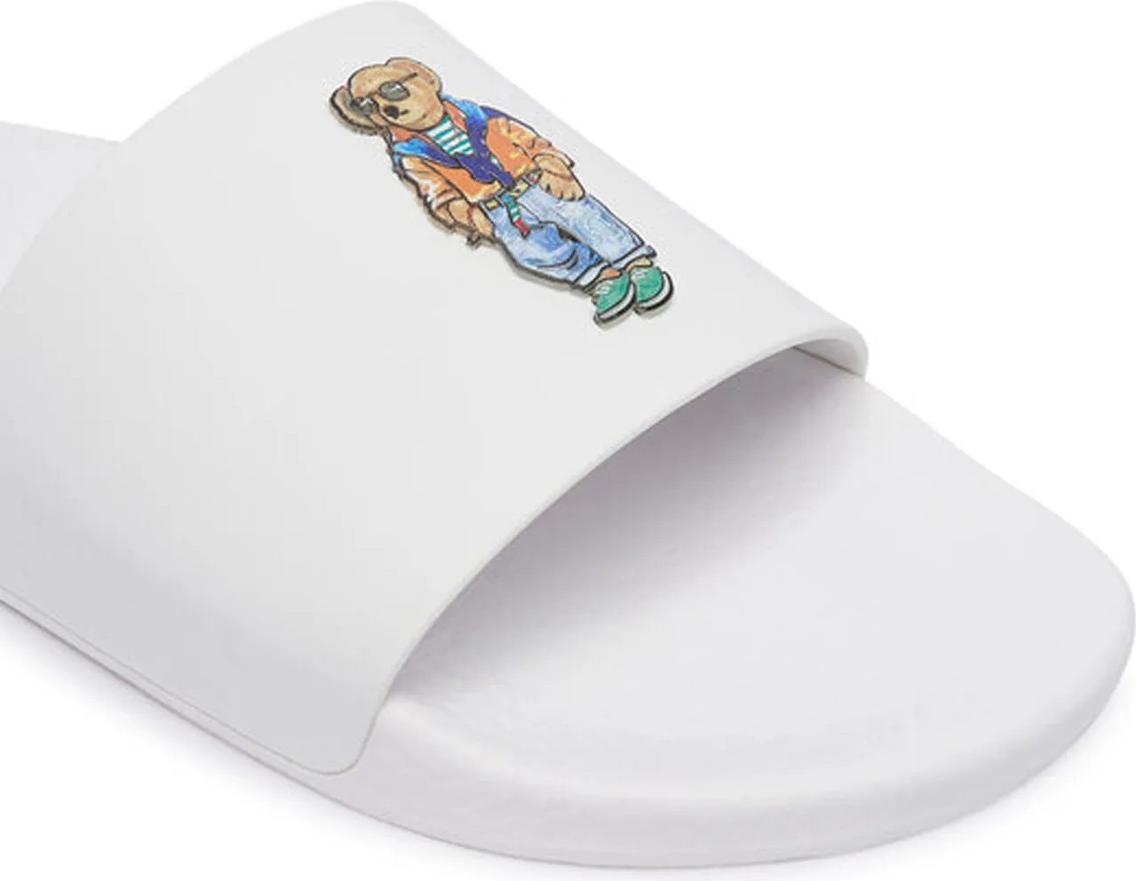 Polo Ralph Lauren Beyaz Erkek Plaj Terliği Polo Slıde-Sandals-Slıde görsel 6