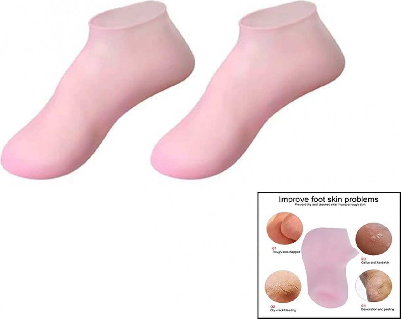 Hace Bazaar Silikon Çorap Nemlendirerek Doğal Sağlıklı Görünüm Sağlayıcı (4887)