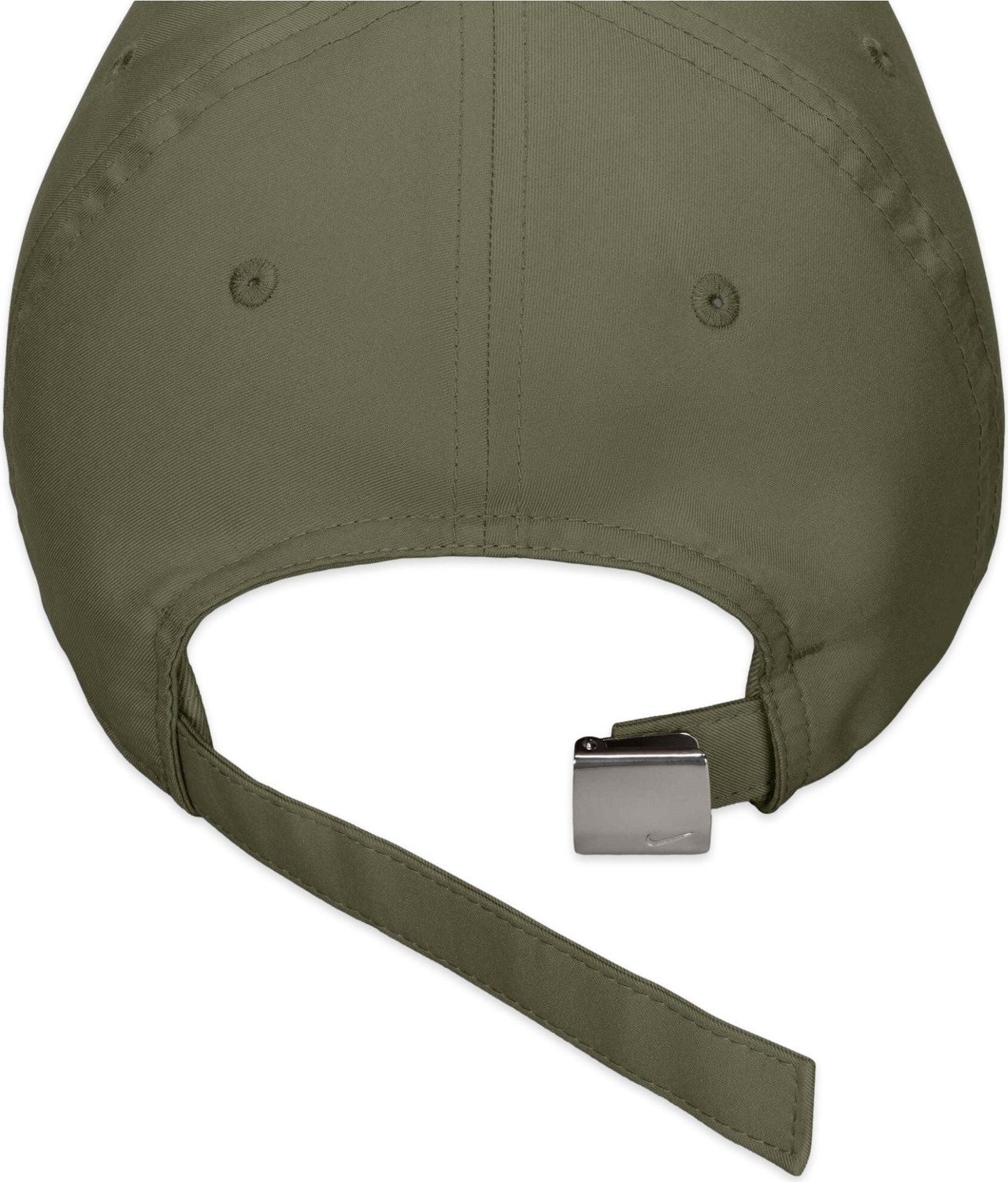 Nike FB5372 Dri-Fit Club Unstructured Metal Swoosh Cap Haki Unisex Şapka görsel 5