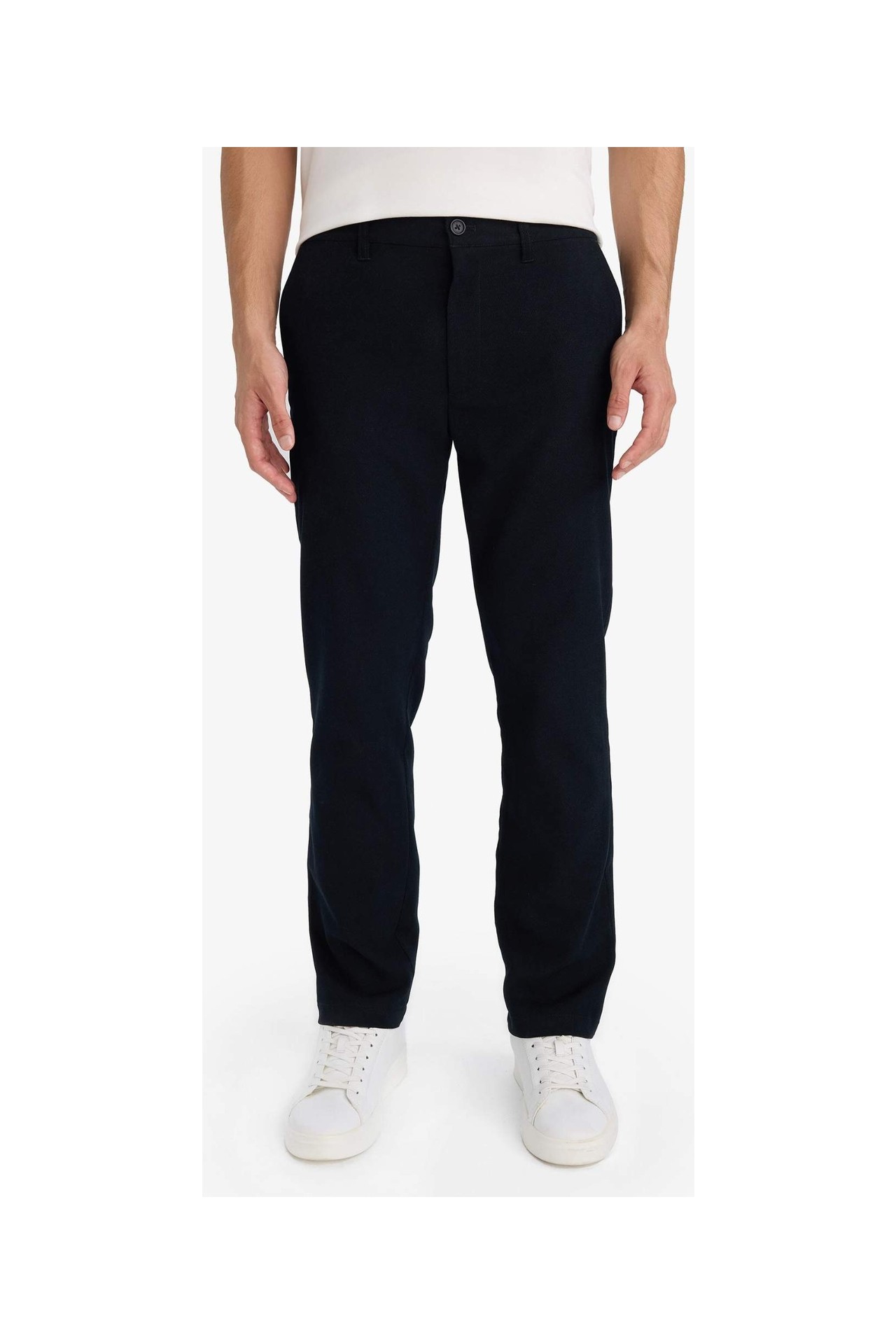 DeFacto Regular Fit Erkek Pamuklu Smart-Casual Pantolon G1076AX26SP görsel 5