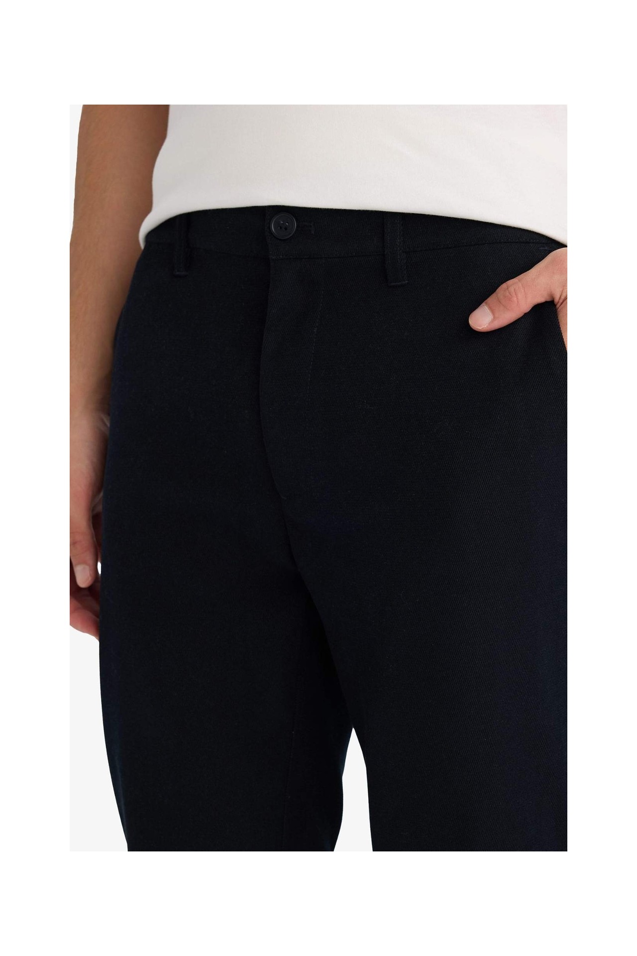 DeFacto Regular Fit Erkek Pamuklu Smart-Casual Pantolon G1076AX26SP görsel 6