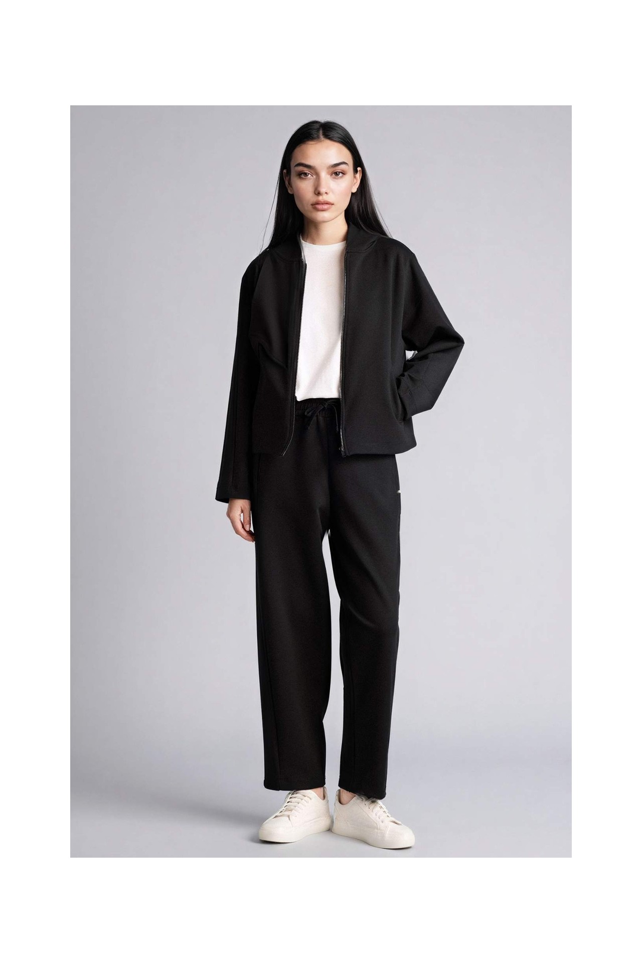 DeFacto Baggy Fit Basic Düz Skuba Dalgıç Kumaş Pantolon G8157AX26SP
