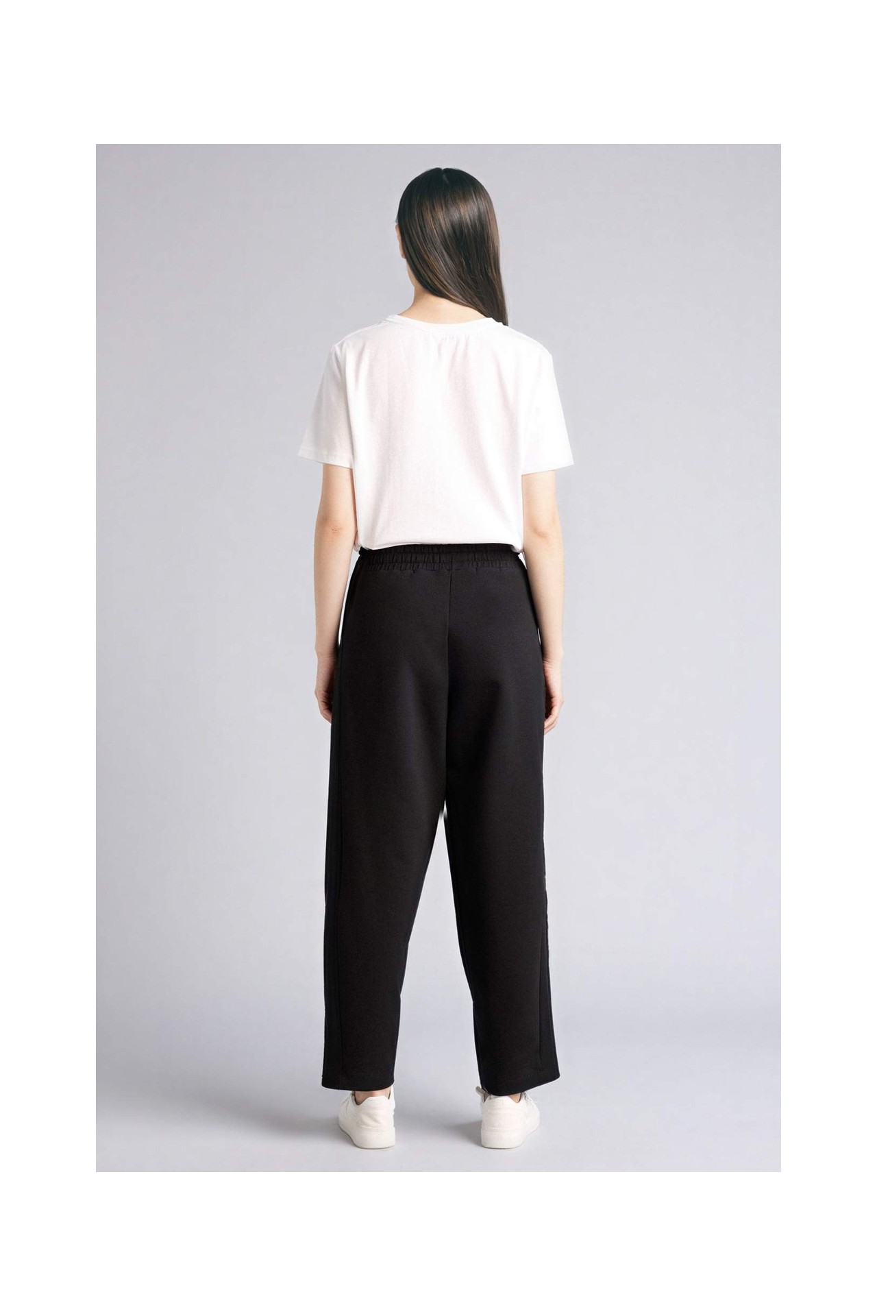 DeFacto Baggy Fit Basic Düz Skuba Dalgıç Kumaş Pantolon G8157AX26SP görsel 5