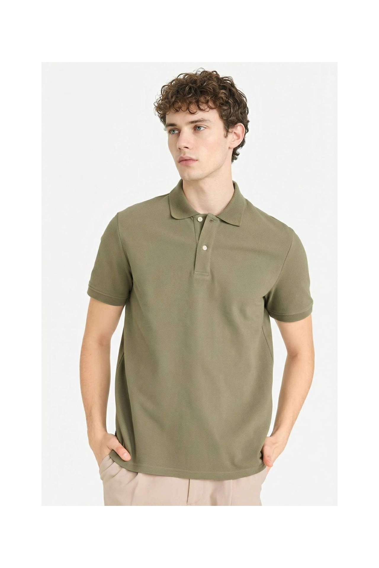 DeFacto %100 Pamuk Regular Fit Polo Tişört E9504AX26SP