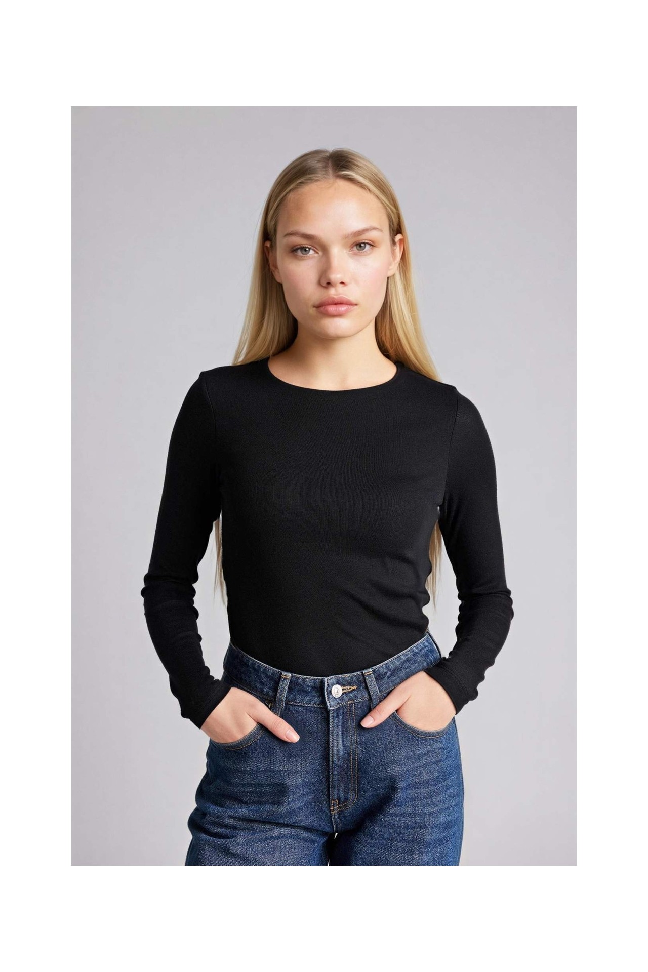 DeFacto Slim Fit Basic Modal Tişört G8256AX26SP