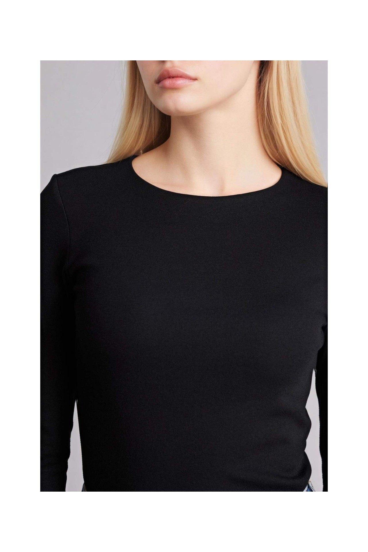 DeFacto Slim Fit Basic Modal Tişört G8256AX26SP görsel 4