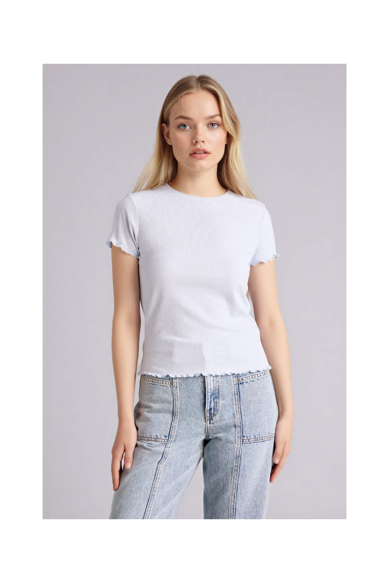 DeFacto Fitted Fitilli Kaşkorse Tişört K7064AZ26SP