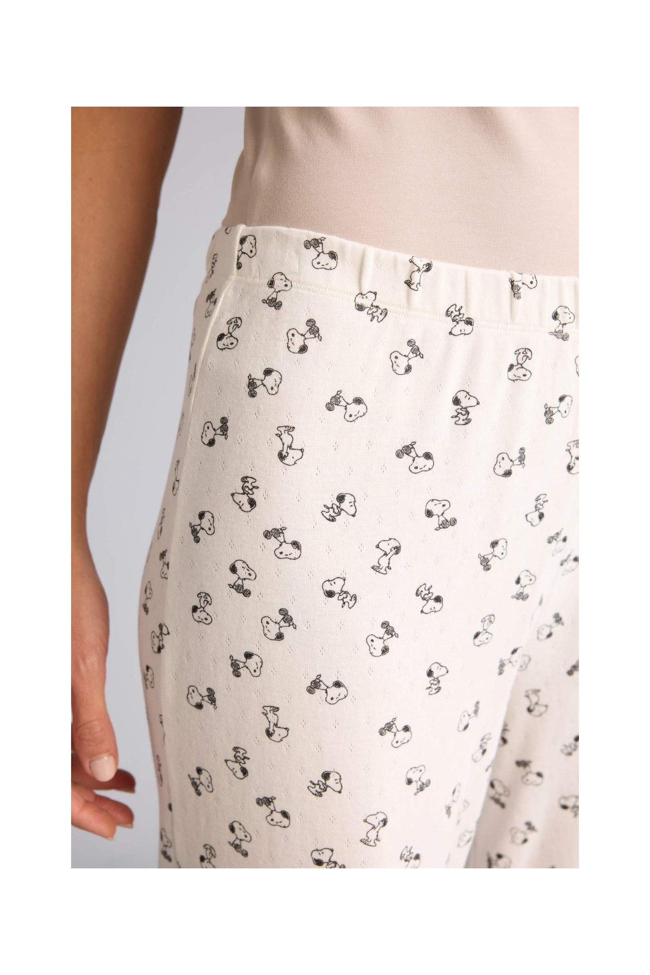 DeFacto %100 Pamuk Snoopy Regular Fit Alt G3709AX26SP görsel 4
