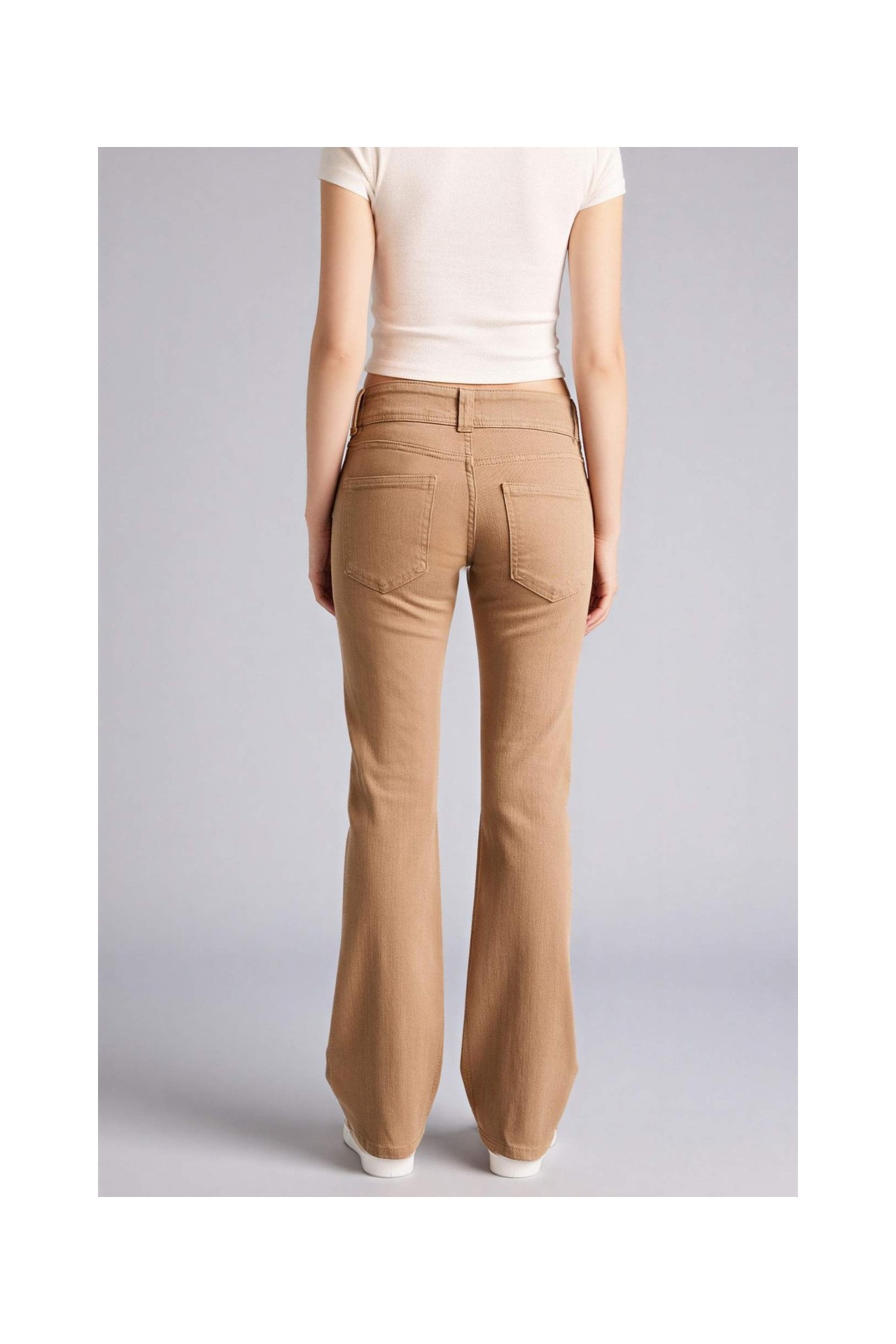 DeFacto Normal Bel Standart Boy Gabardin Pantolon G9496AX26SP görsel 4