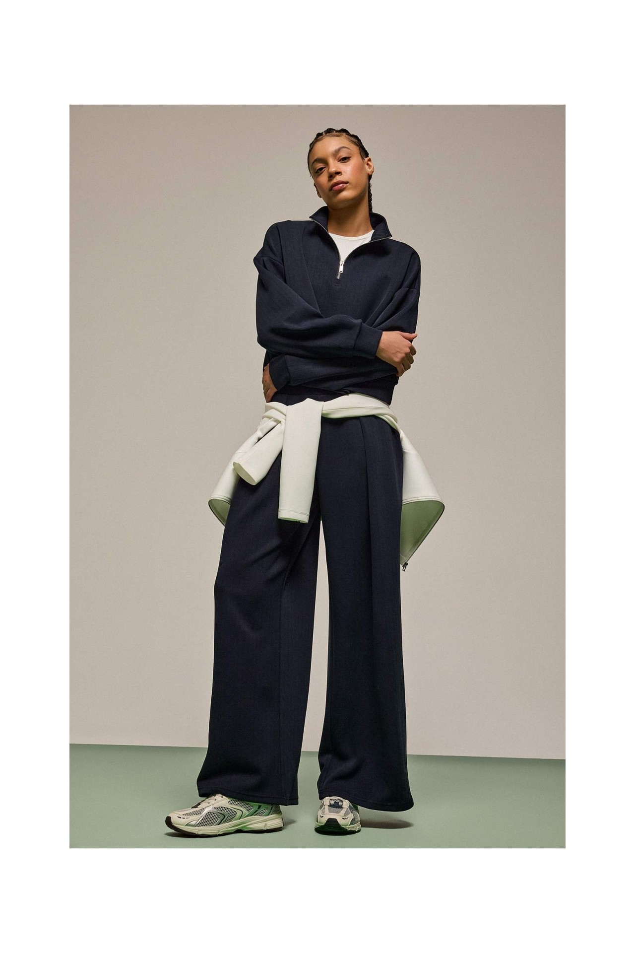 DeFacto Ultra Yumuşak Wide Leg Cepli Geniş Paça Uzun Boy Modal Sporcu Pantolon F9493AX26SP