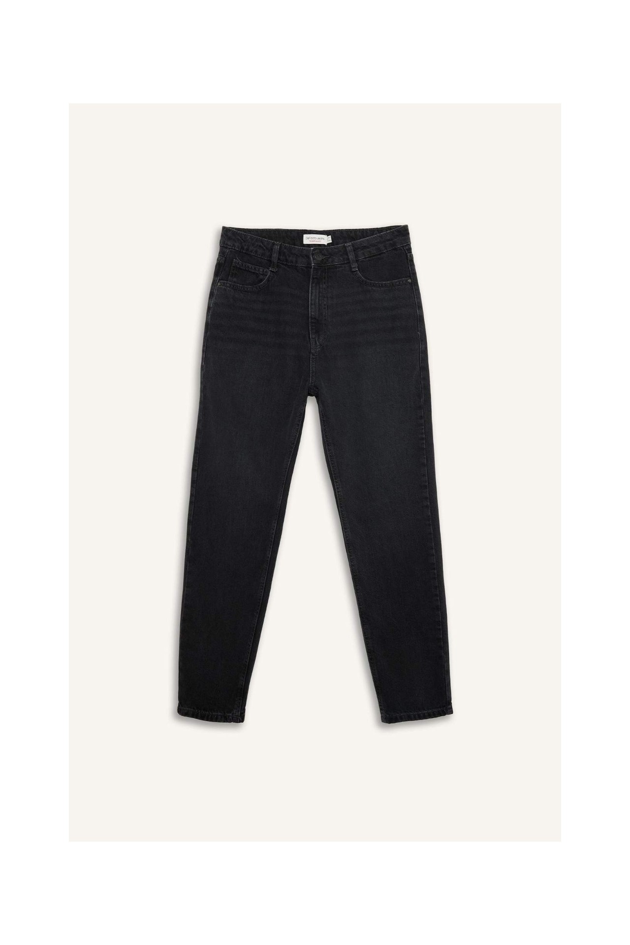 DeFacto %100 Pamuk 90's Slim Fit Dar Paça Jean Yıkamalı Pantolon D8587AX26SP görsel 7
