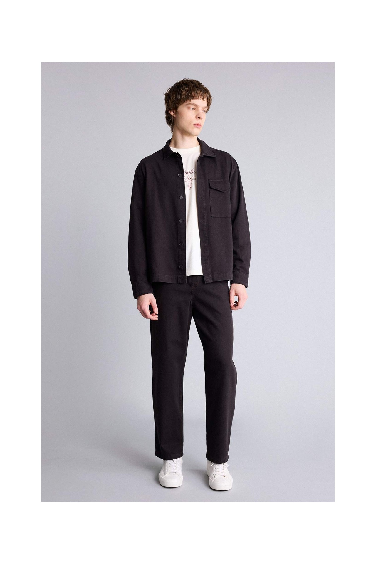 DeFacto %100 Pamuk Baggy Fit Pantolon F6129AX26SP