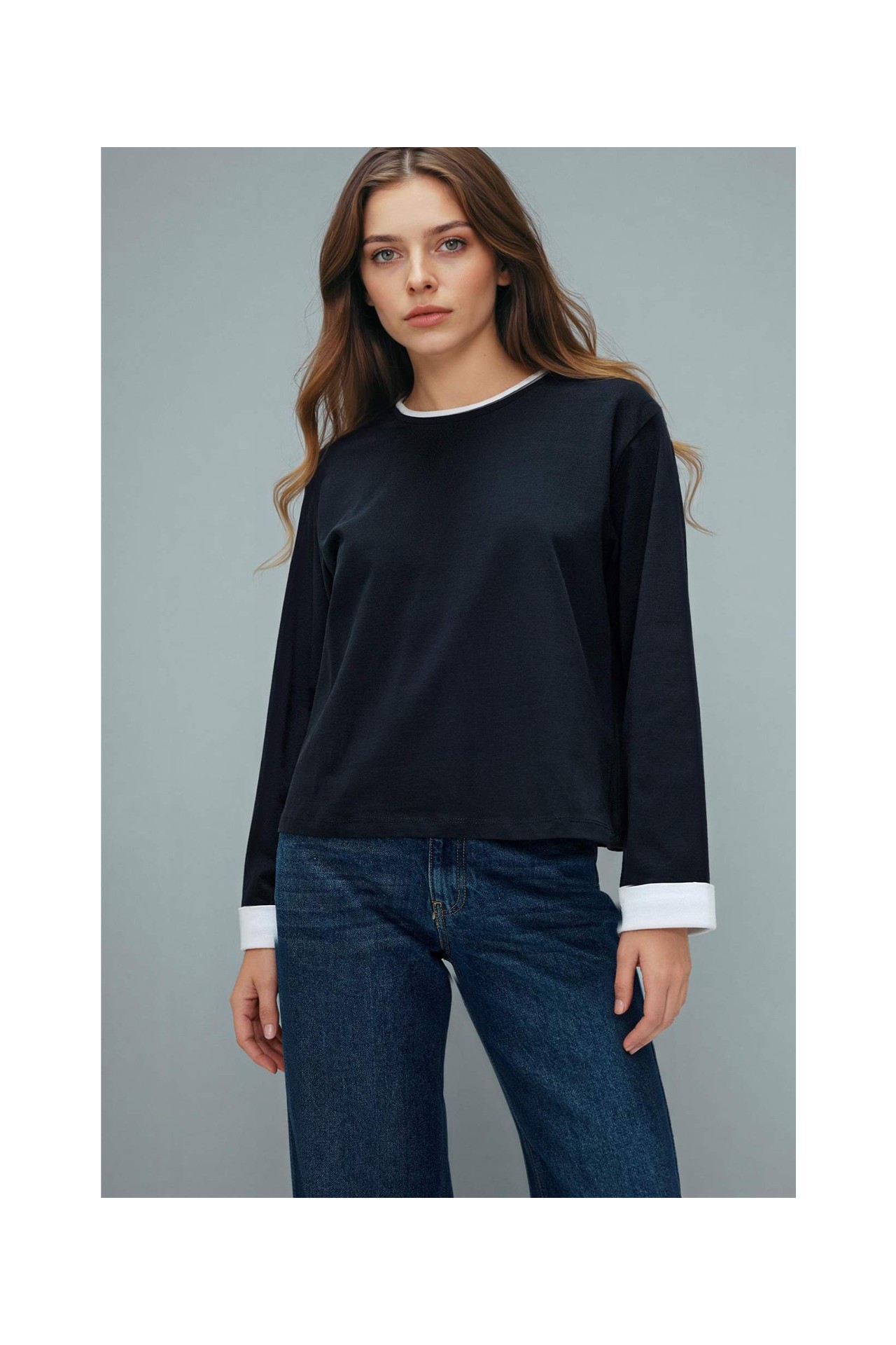 DeFacto %100 Pamuk Loose Fit Tunik G8576AX26SP