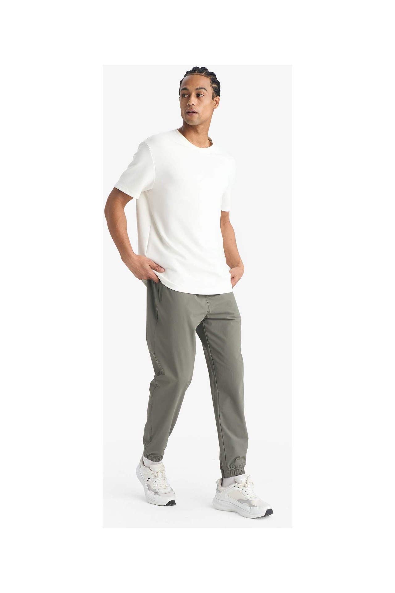 DeFacto Slim Fit Dokuma Jogger F9495AX26SP görsel 8