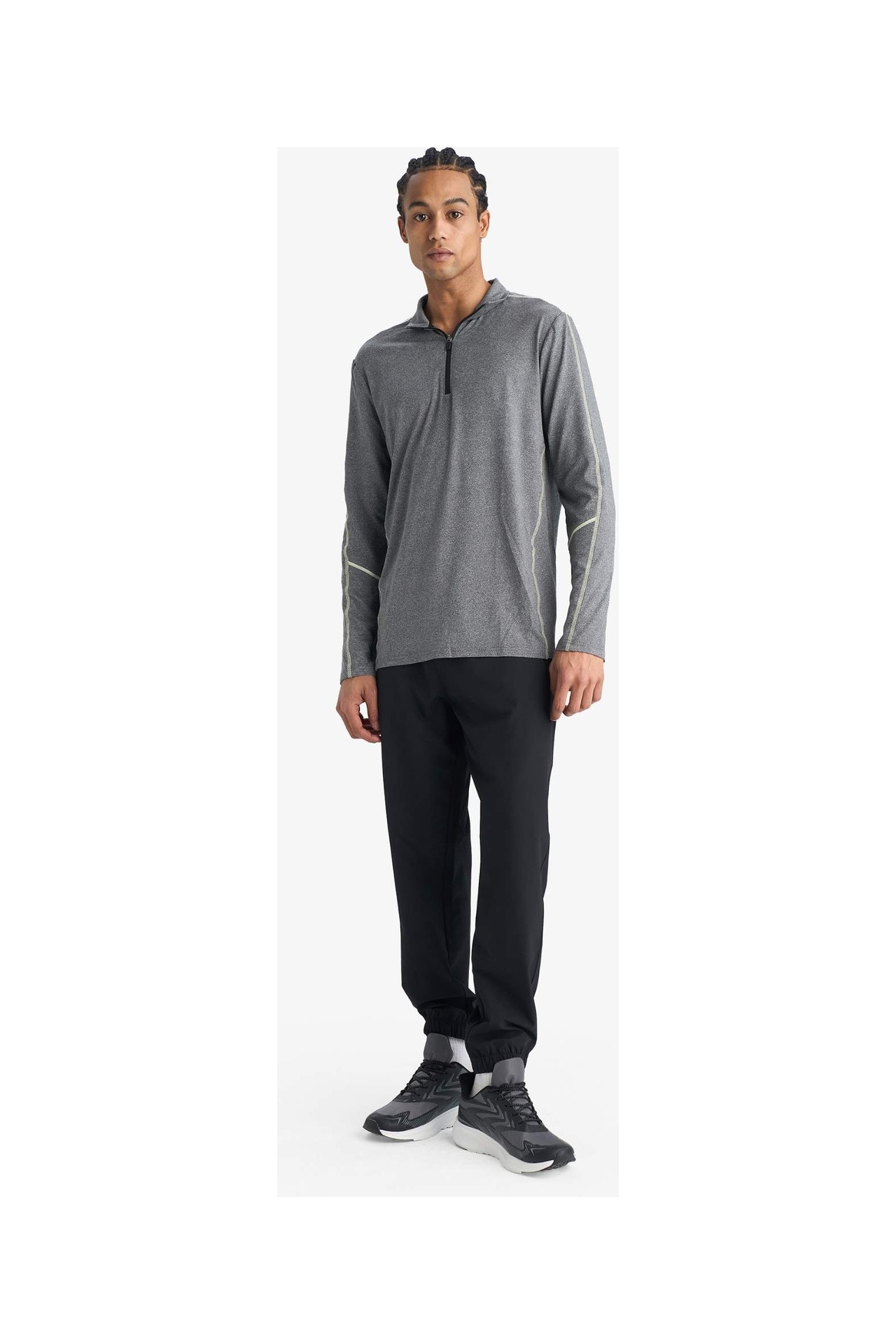 DeFacto Slim Fit Dokuma Jogger F9495AX26SP görsel 2