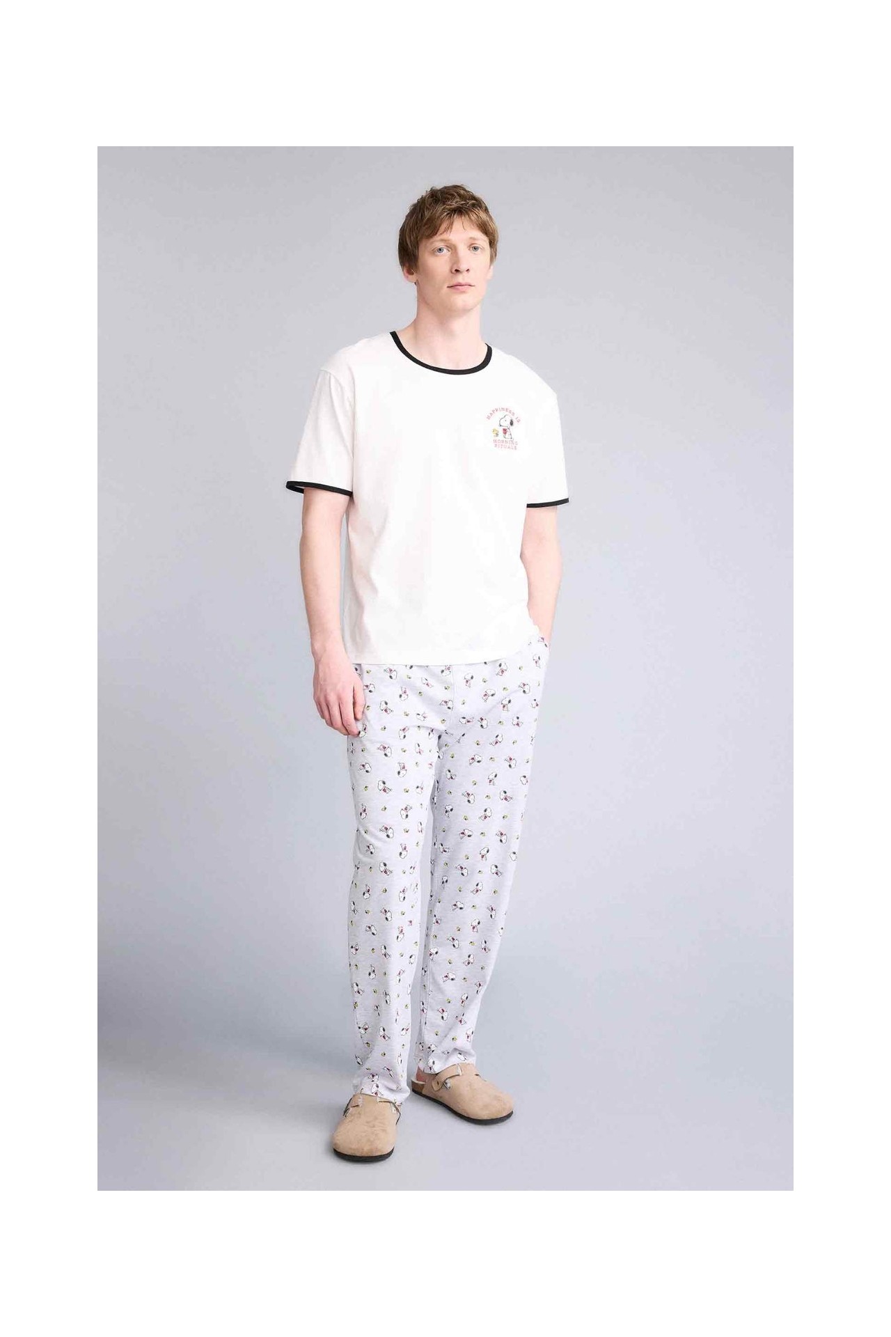 DeFacto Snoopy Regular Fit Kısa Kollu 2'li Takım G8904AX26SP