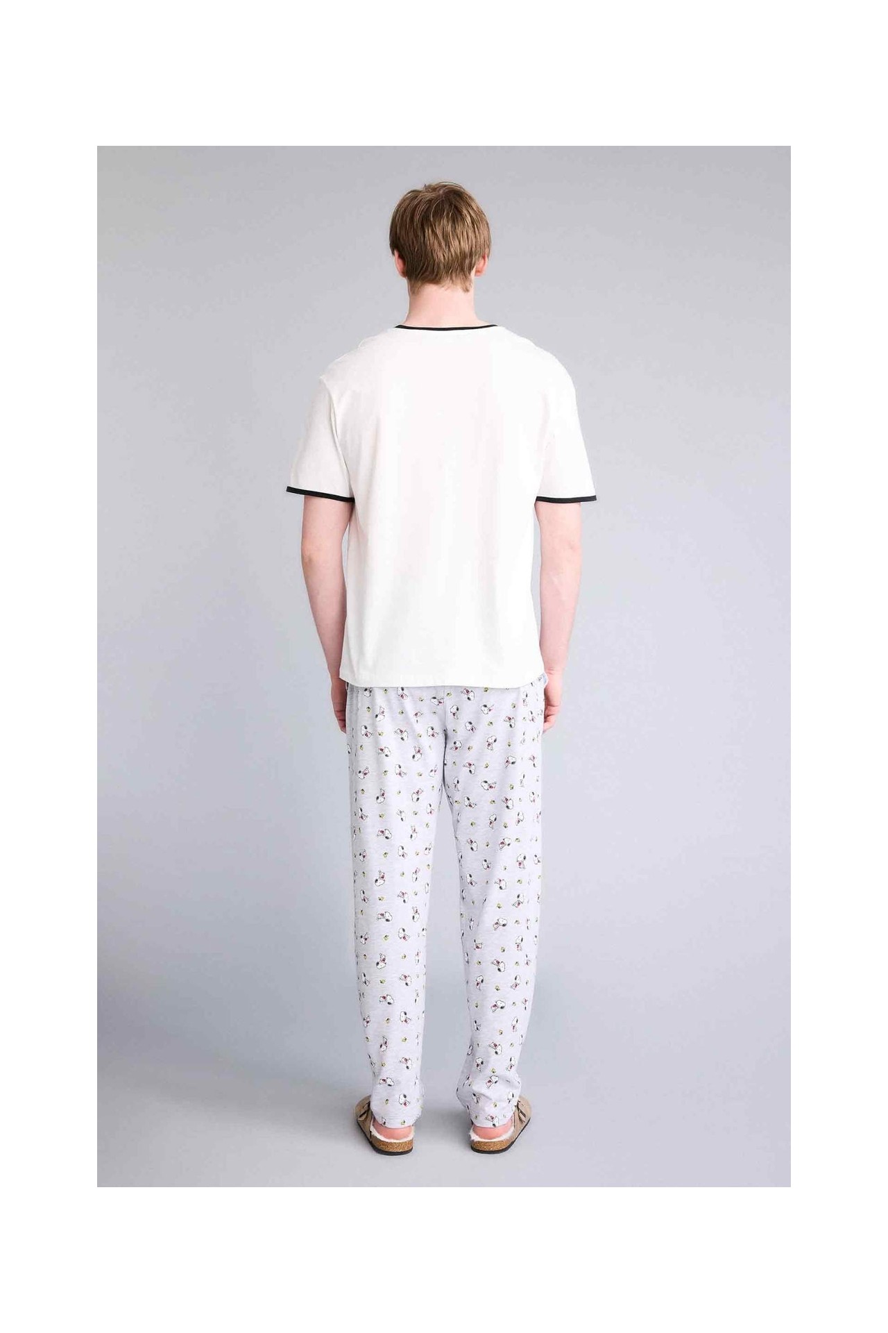 DeFacto Snoopy Regular Fit Kısa Kollu 2'li Takım G8904AX26SP görsel 4