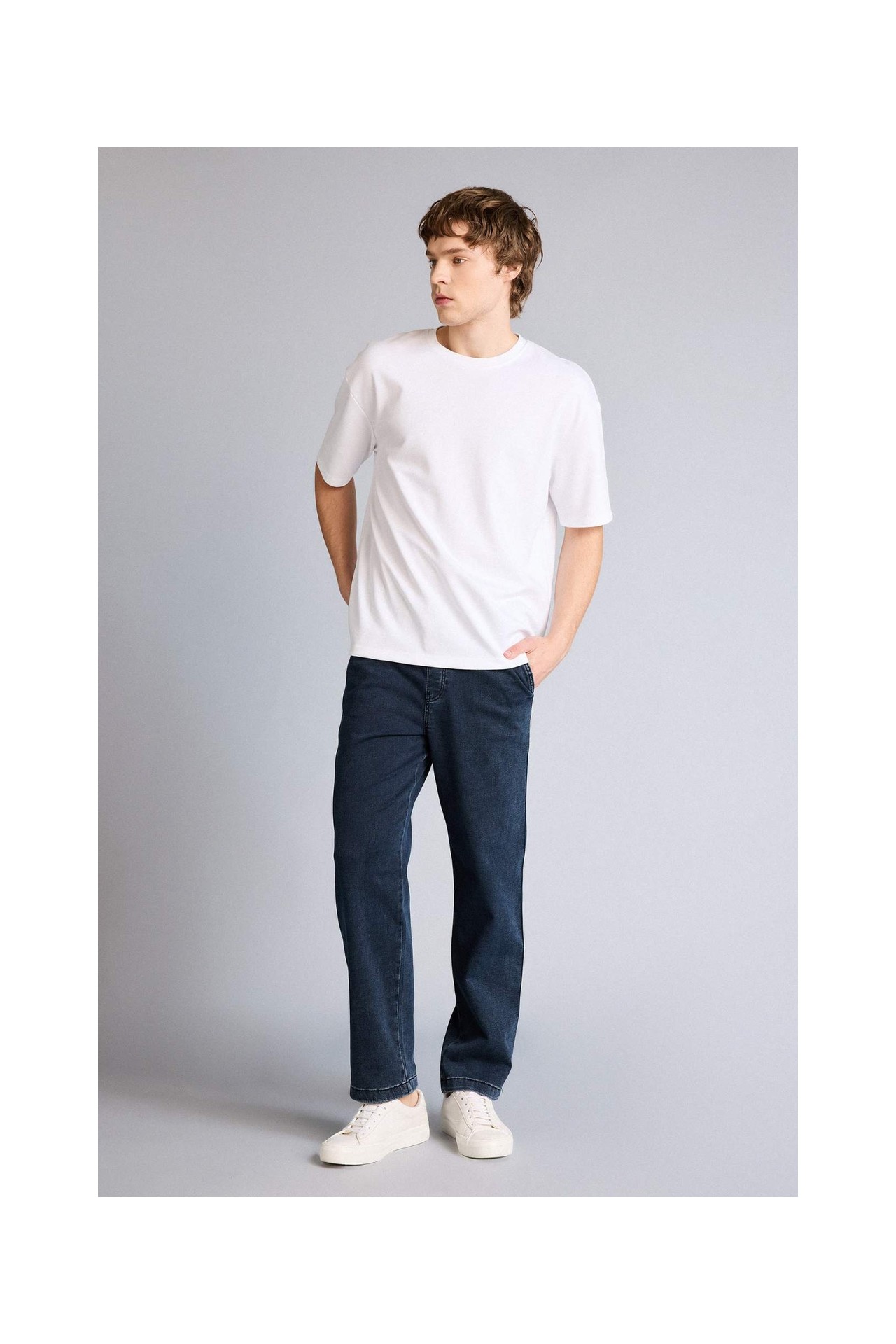 DeFacto Ultra Yumuşak Yumuşak Dokulu Wide Leg Jean Pantolon G9240AX26SP