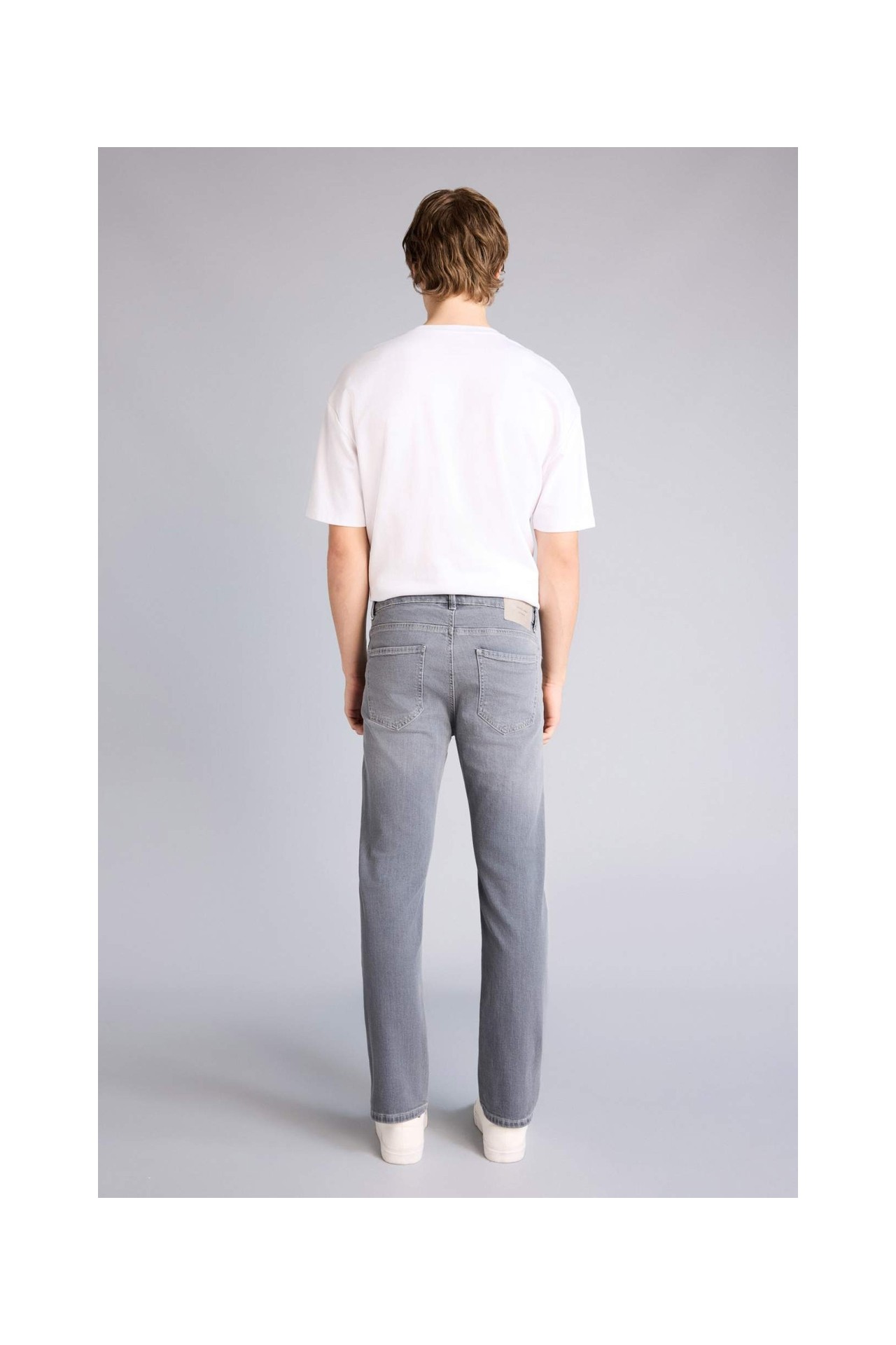 DeFacto Sergio Regular Fit Normal Bel Boru Paça Jean Pantolon B7349AX26SP görsel 6
