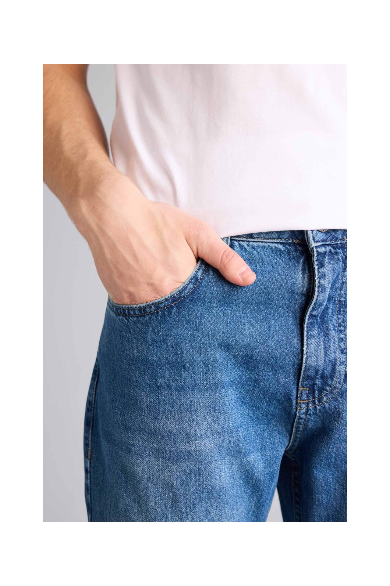 DeFacto %100 Pamuk Tapered Fit Pantolon G5860AX26SP görsel 4