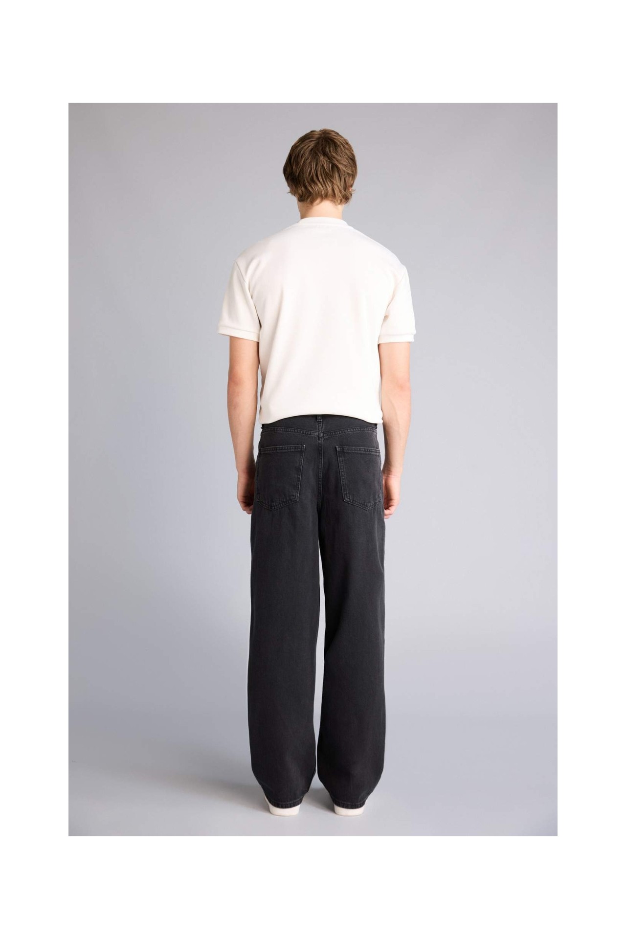 DeFacto %100 Pamuk Süper Baggy Fit Pantolon H1697AX26SP görsel 6