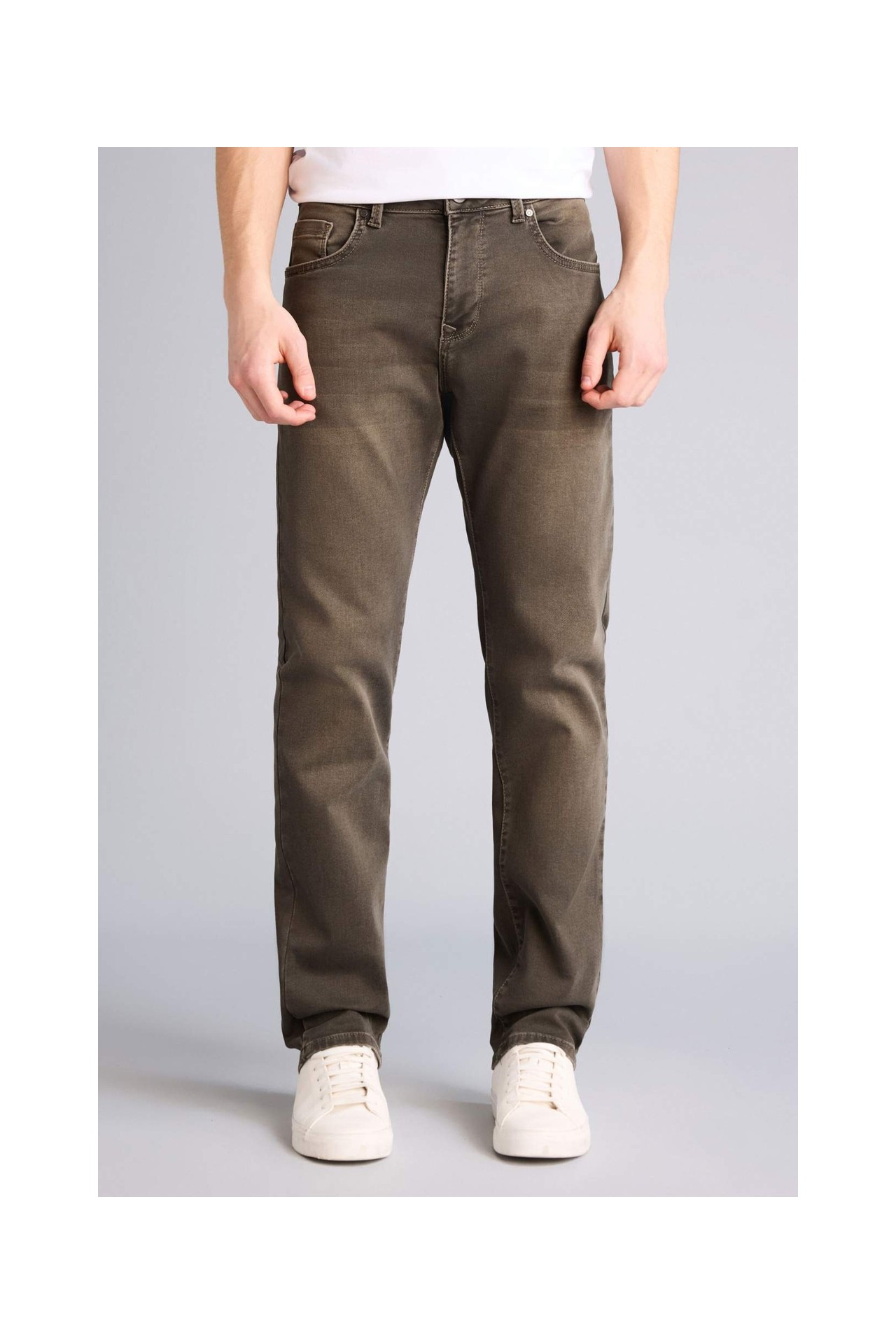 DeFacto Sergio Regular Fit Normal Bel Boru Paça Jean Pantolon G3235AX26SP görsel 3