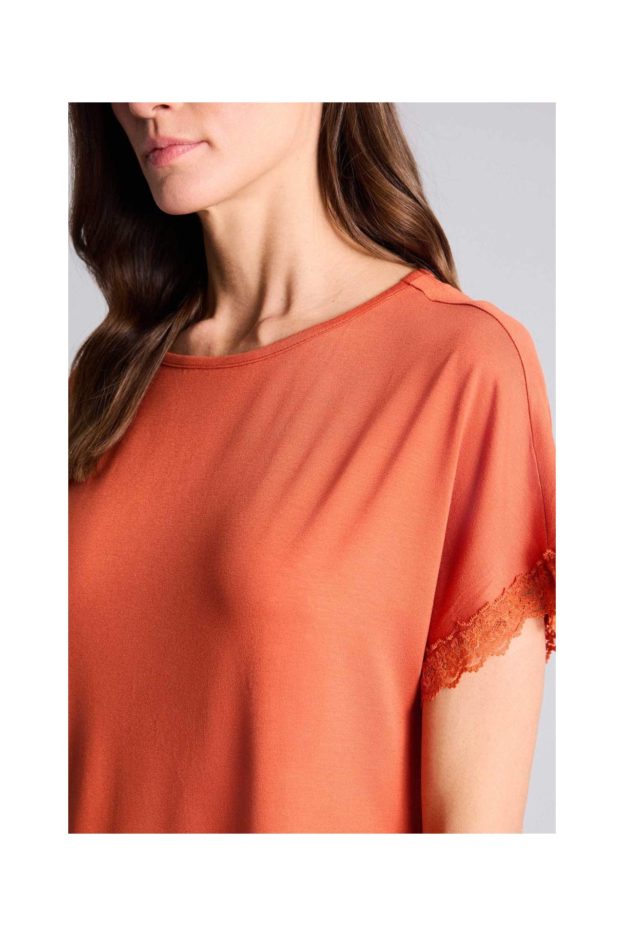 DeFacto Kısa Kollu Üst Geniş Paça Alt Basic Pijama Takımı G7589AX26SP görsel 4