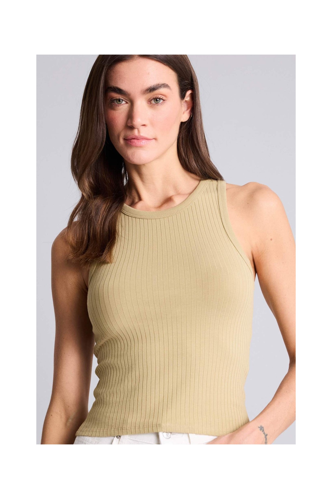 DeFacto Slim Fit Halter Yaka Fitilli Atlet A8859AX26SM