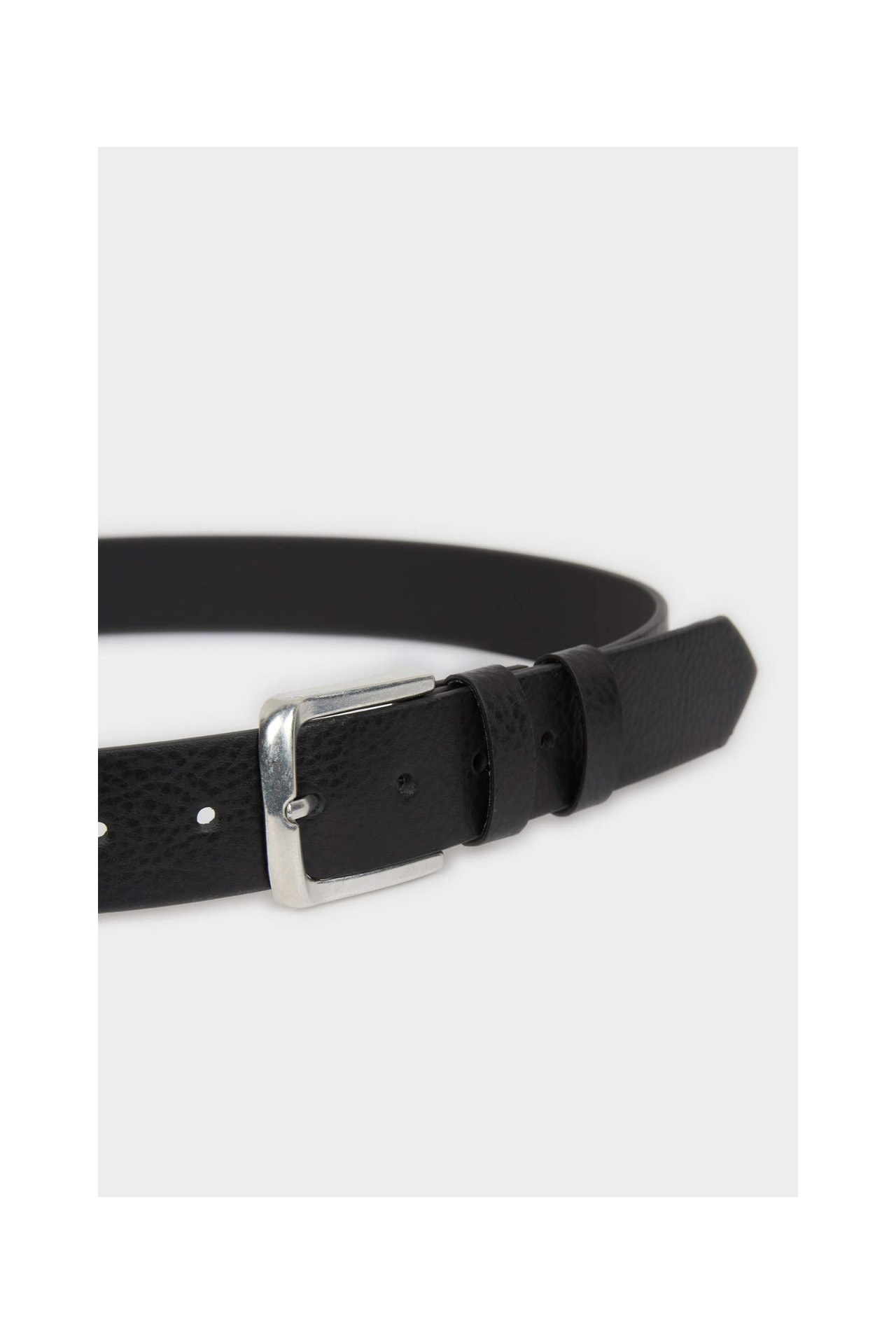 DeFacto Erkek Dikdörtgen Toka Suni Deri Jean Kemeri H5068AXNS görsel 2