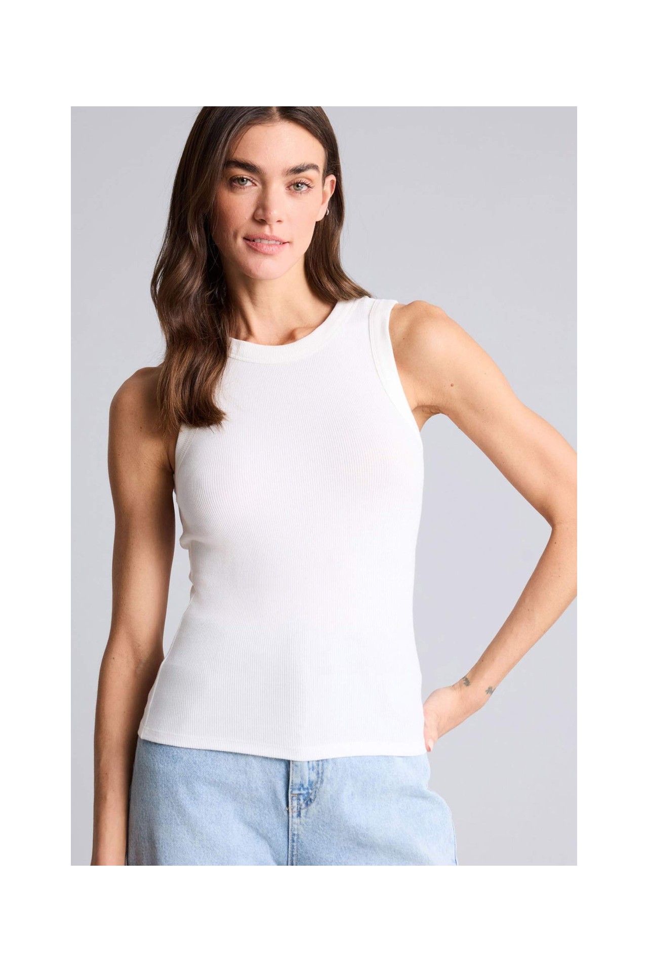 DeFacto Slim Fit Basic Fitilli Kaşkorse Atlet F8721AX26SP görsel 5
