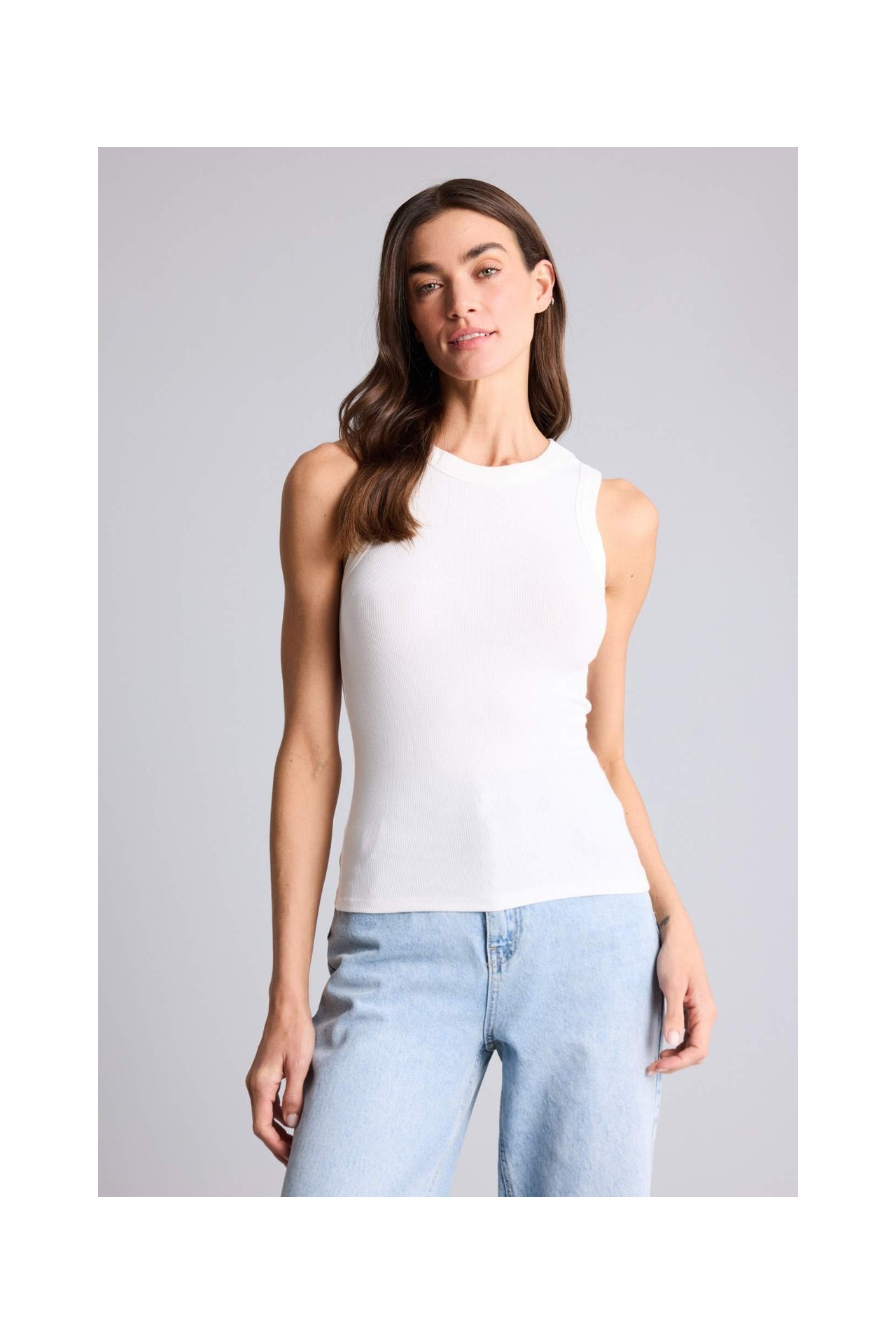 DeFacto Slim Fit Basic Fitilli Kaşkorse Atlet F8721AX26SP görsel 7