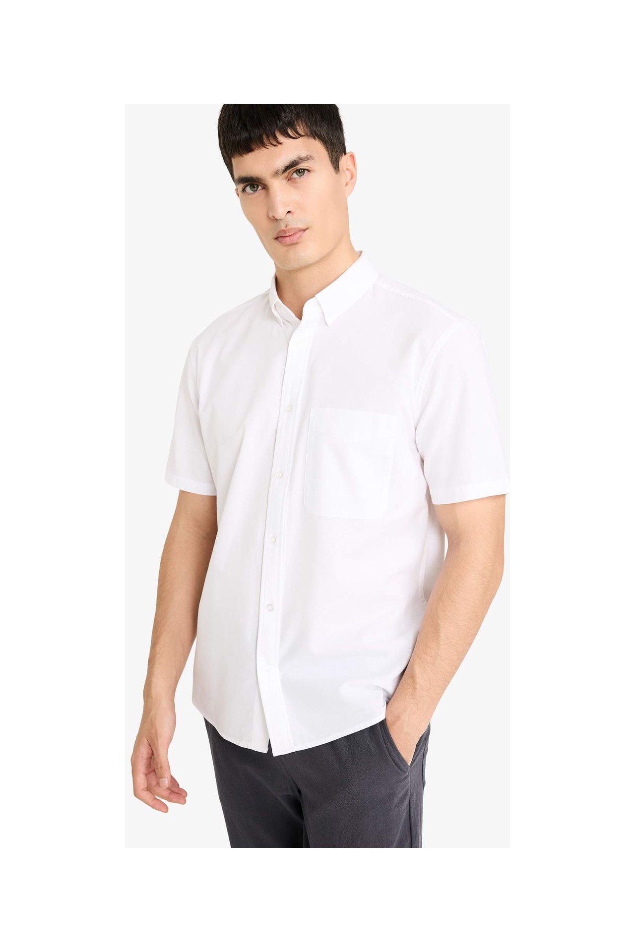 DeFacto %100 Pamuk Regular Fit Oxford Gömlek D7419AX26SP