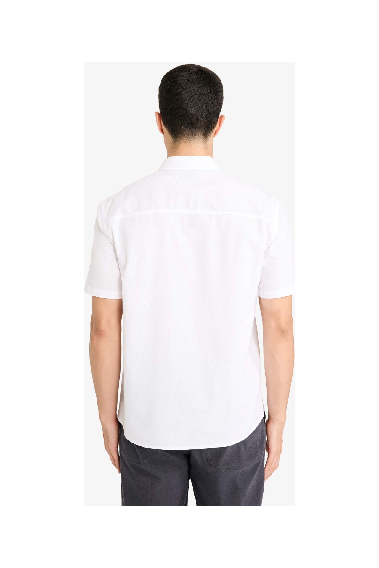 DeFacto %100 Pamuk Regular Fit Oxford Gömlek D7419AX26SP görsel 4