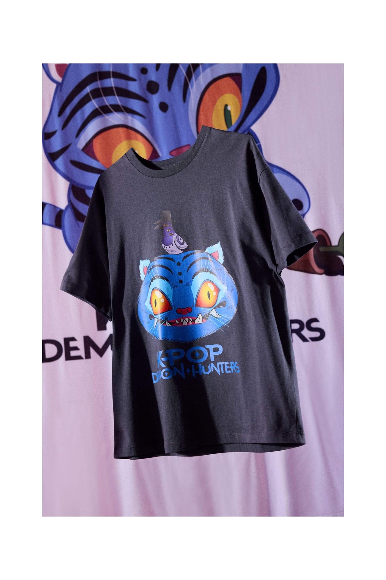 DeFacto %100 Pamuk Kpop - Demon Hunters Oversize Tişört H0254AX26SM görsel 3