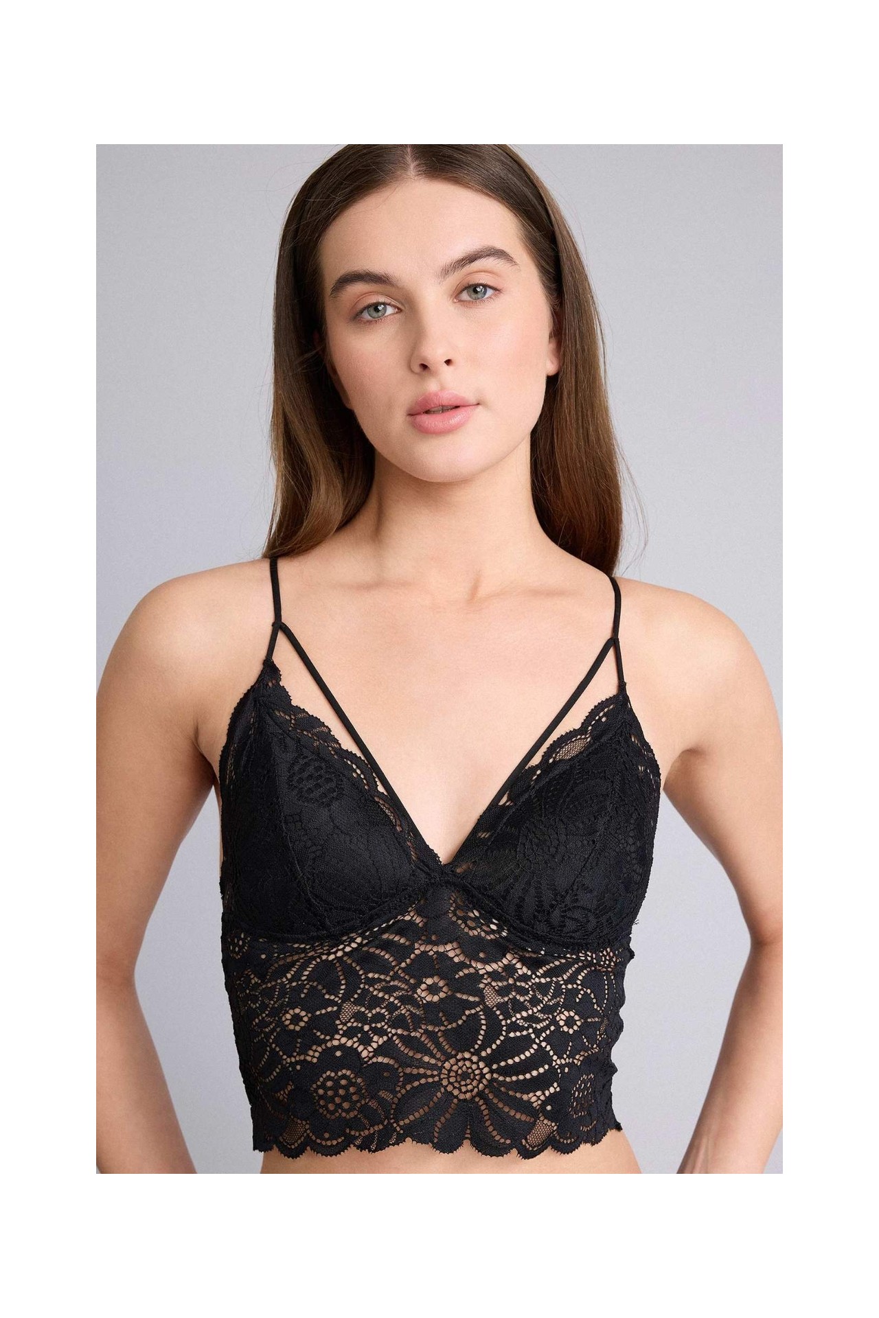 DeFacto Dantelli Dantel Kaplı Pedli Balensiz Bralet G7763AX26SP