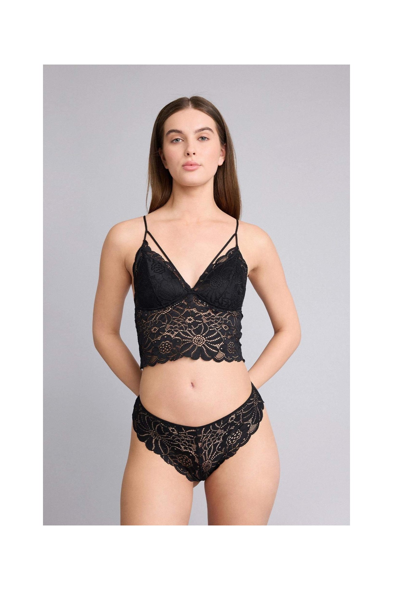DeFacto Dantelli Dantel Kaplı Pedli Balensiz Bralet G7763AX26SP görsel 2