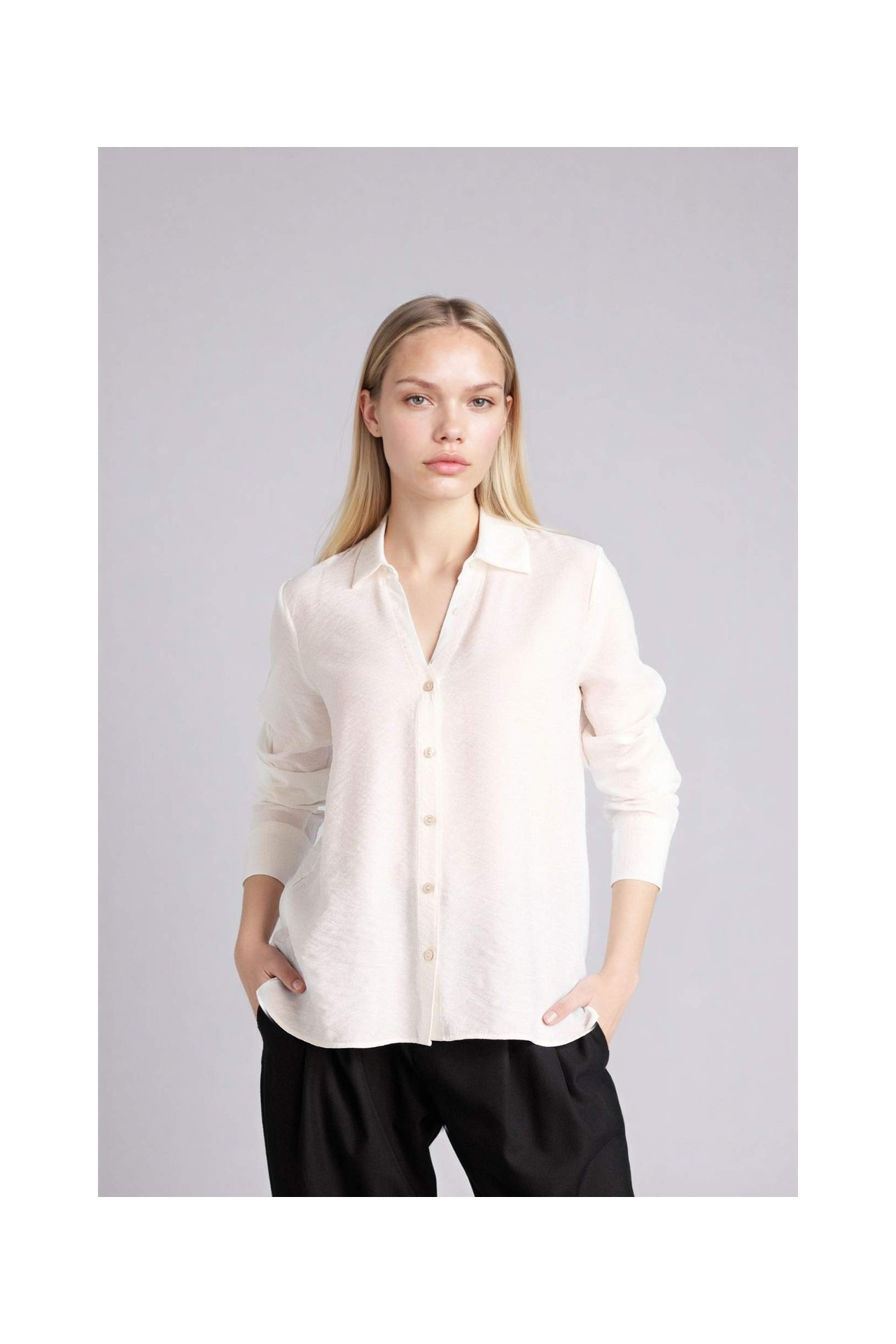 DeFacto Regular Fit Uzun Kollu Gömlek M9407AZ26SP görsel 3