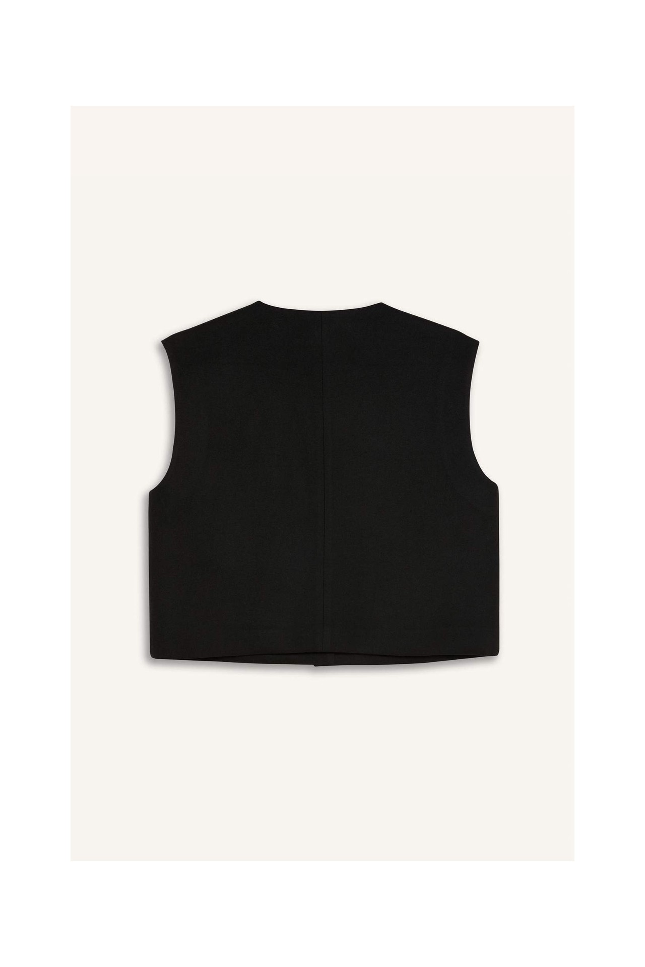 DeFacto Basic Düğmeli Blazer Yelek E0571AX24AU görsel 5