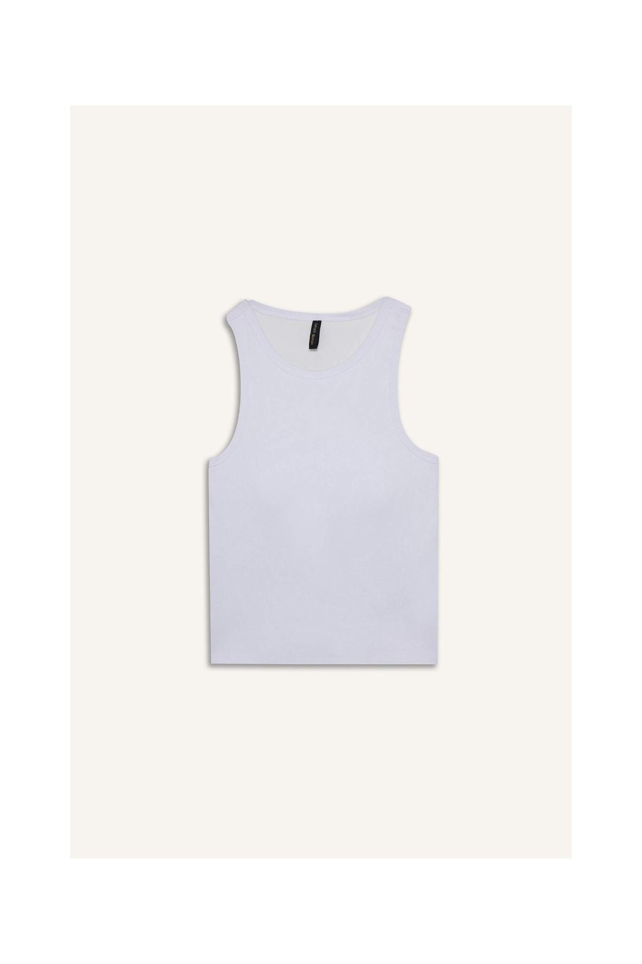 DeFacto Slim Fit Basic Halter Yaka Fitilli Kaşkorse Pedli Atlet G0843AX25AU görsel 4