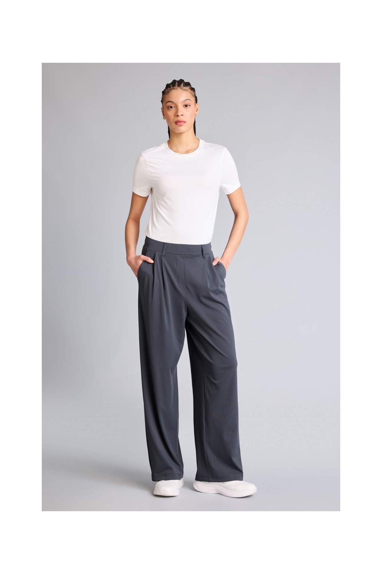 DeFacto Wide Leg Bilek Boy Sporcu Pantolon F8232AX26SP görsel 3