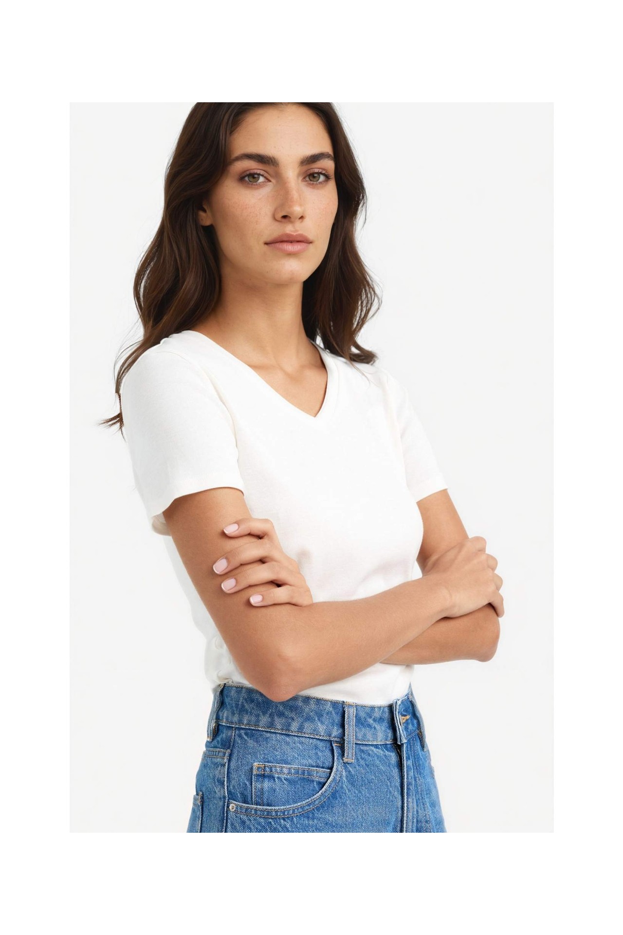 DeFacto %100 Pamuk Slim Fit Basic Ribana Tişört I1080AZ25AU