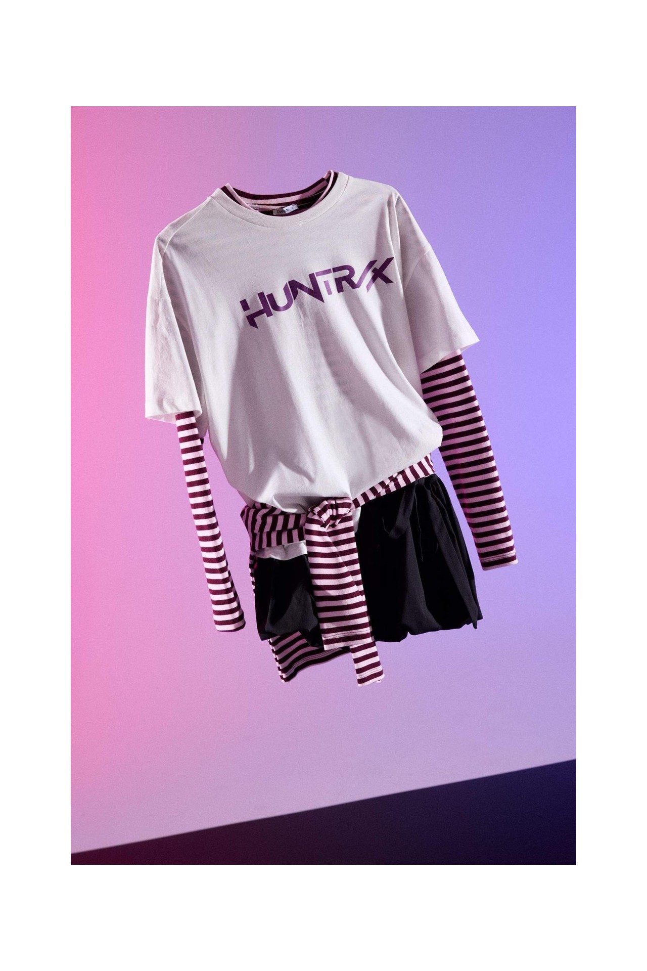 DeFacto %100 Pamuk Kpop - Demon Hunters Oversize Tişört H0526AX26SM görsel 3