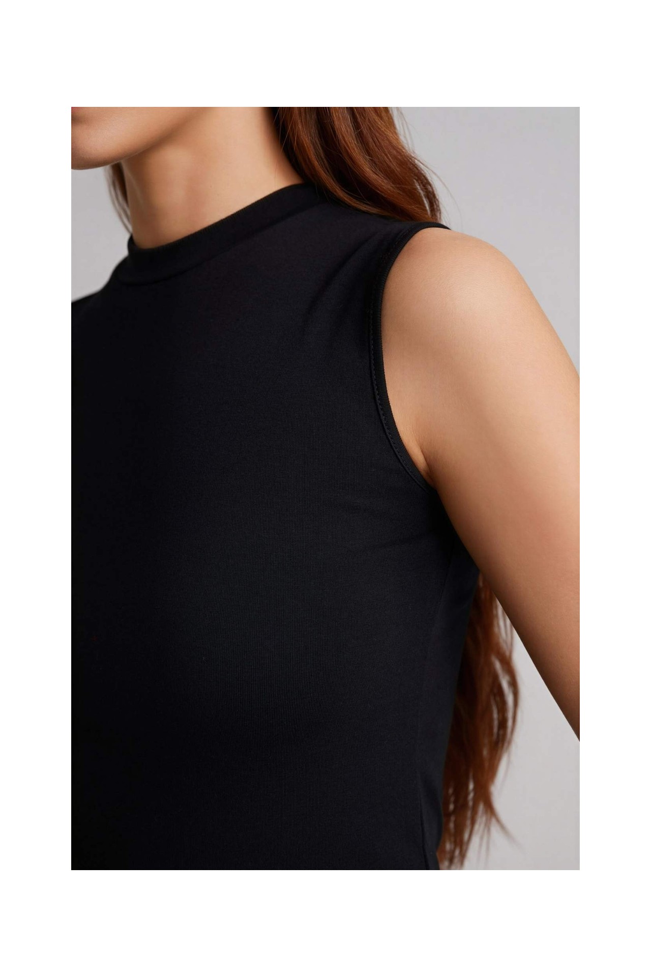 DeFacto Basic Kolsuz Tunik D4894AX26SP görsel 4