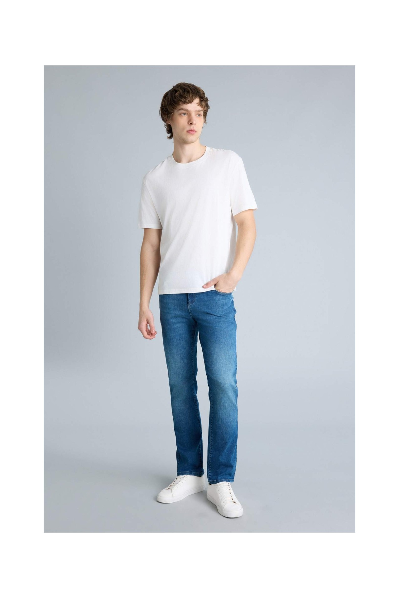 DeFacto Sergio Regular Fit Normal Bel Boru Paça Jean Pantolon H0793AX26SP